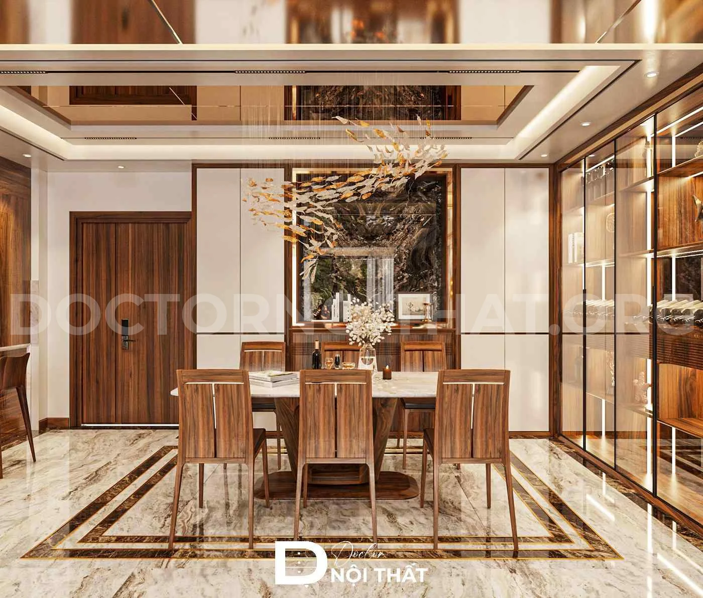 Dự án thiết kế biệt thự thông tầng nội thất gỗ tự nhiên – anh Sơn - Ảnh 2