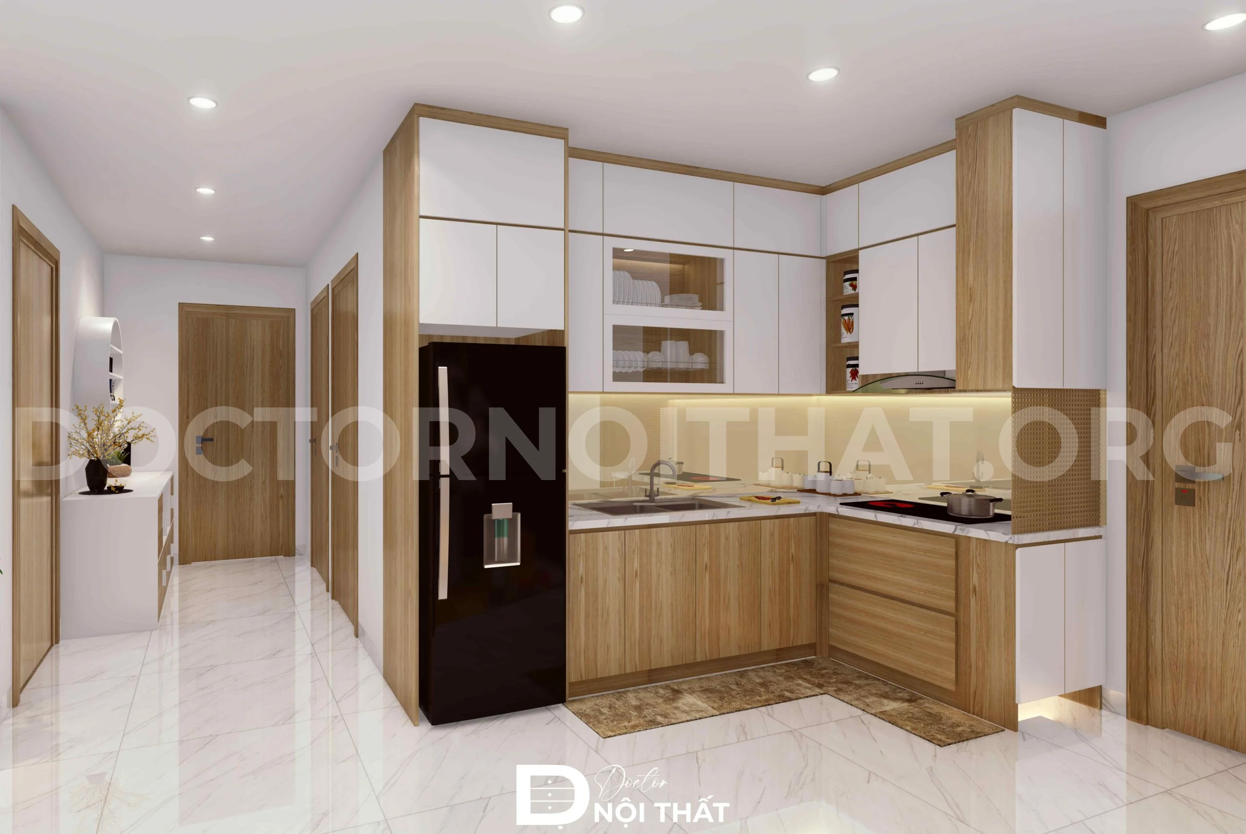 Dự án thiết kế chung cư 54m2 Vin Ocean Park – anh Thắng - Ảnh 5