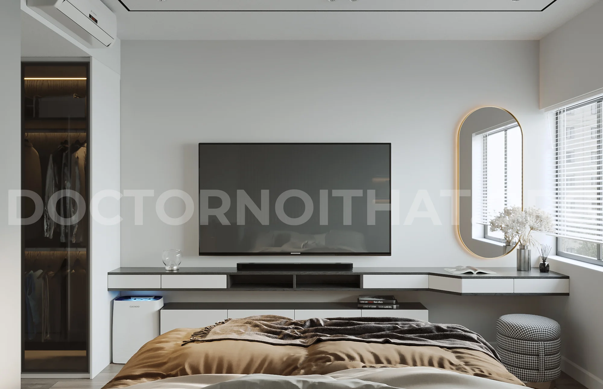 Dự án thiết kế nội thất 2 phòng ngủ chung cư cho anh Minh