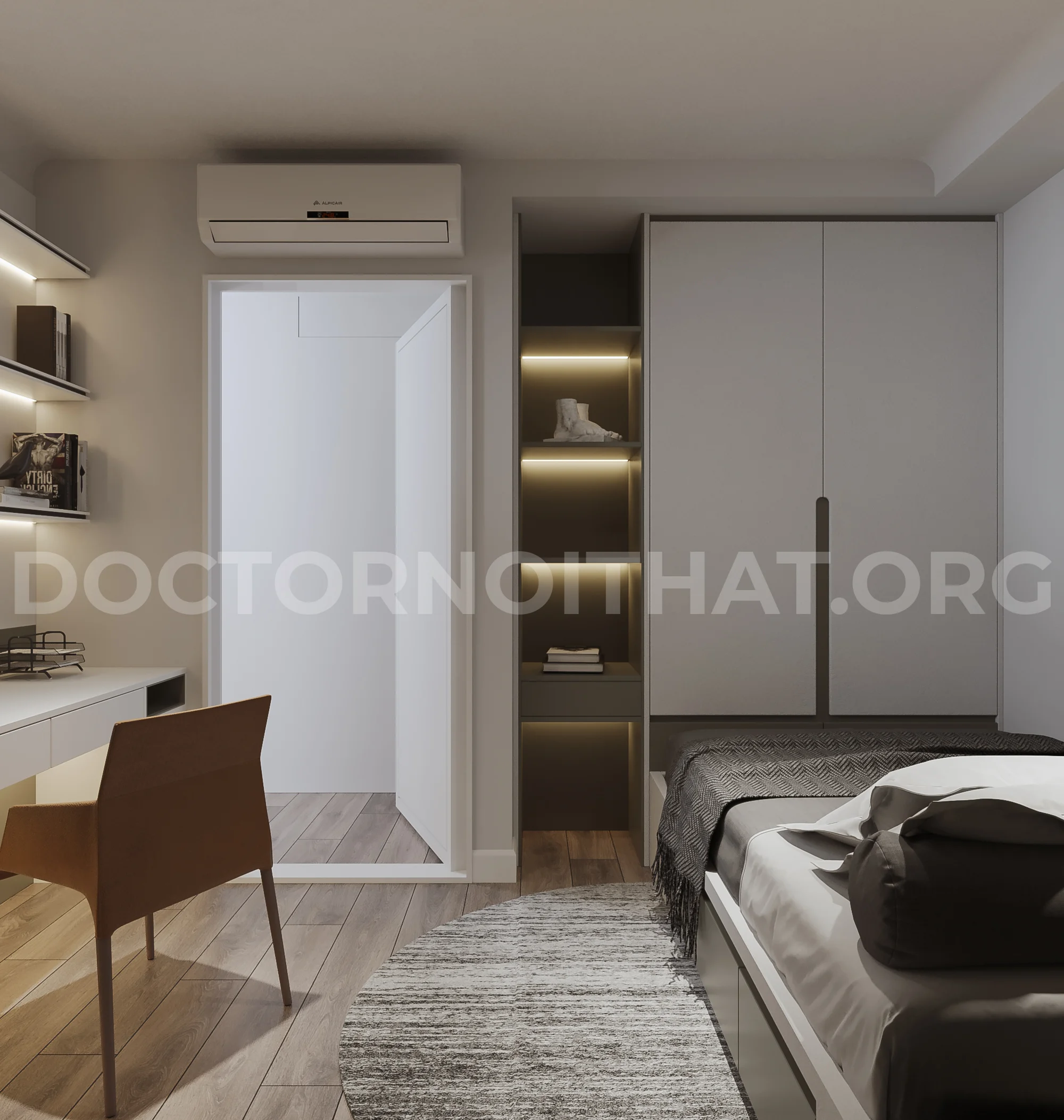Dự án thiết kế nội thất 2 phòng ngủ chung cư cho anh Minh - Ảnh 6