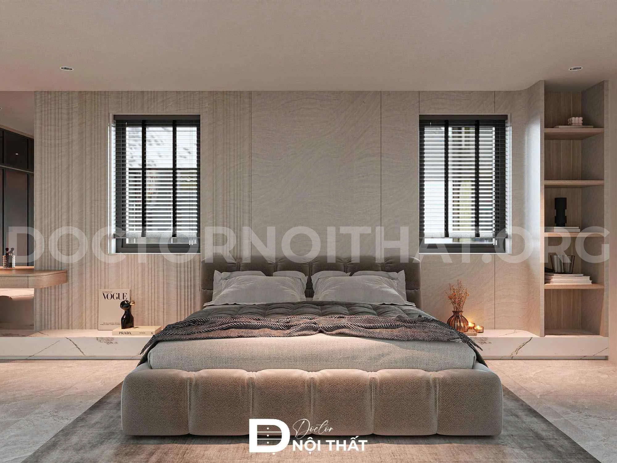 Dự án thiết kế nội thất biệt thự 270m2 hiện đại tại Hà Nội - Ảnh 6