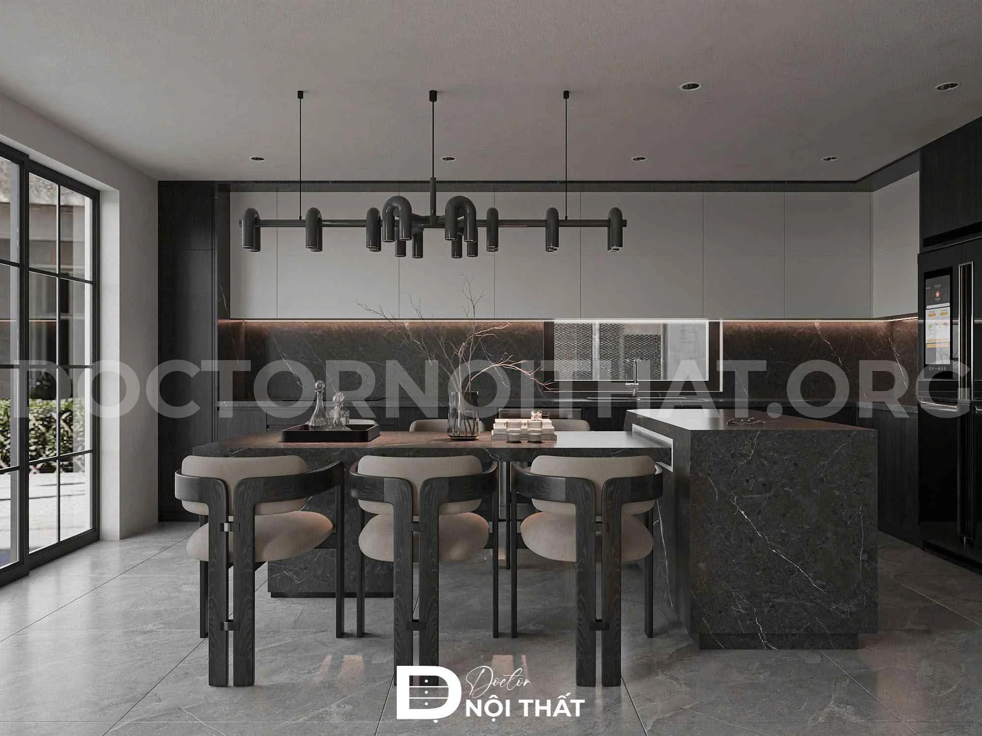 Dự án thiết kế nội thất biệt thự 270m2 hiện đại tại Hà Nội - Ảnh 8