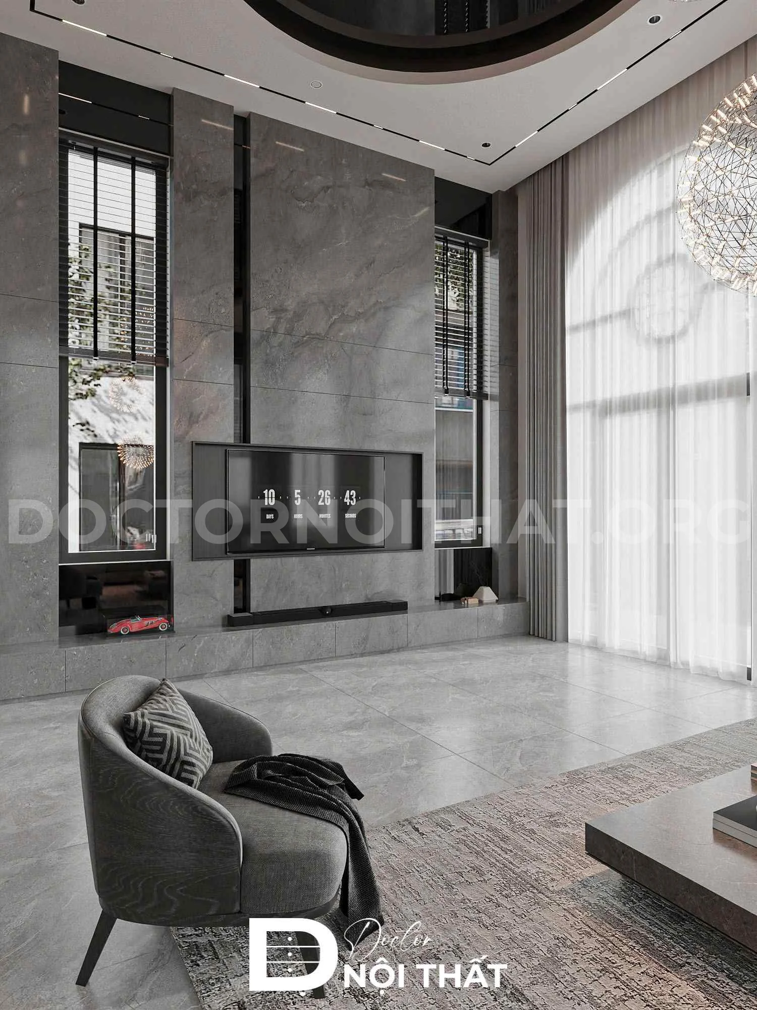 Dự án thiết kế nội thất biệt thự 270m2 hiện đại tại Hà Nội - Ảnh 9