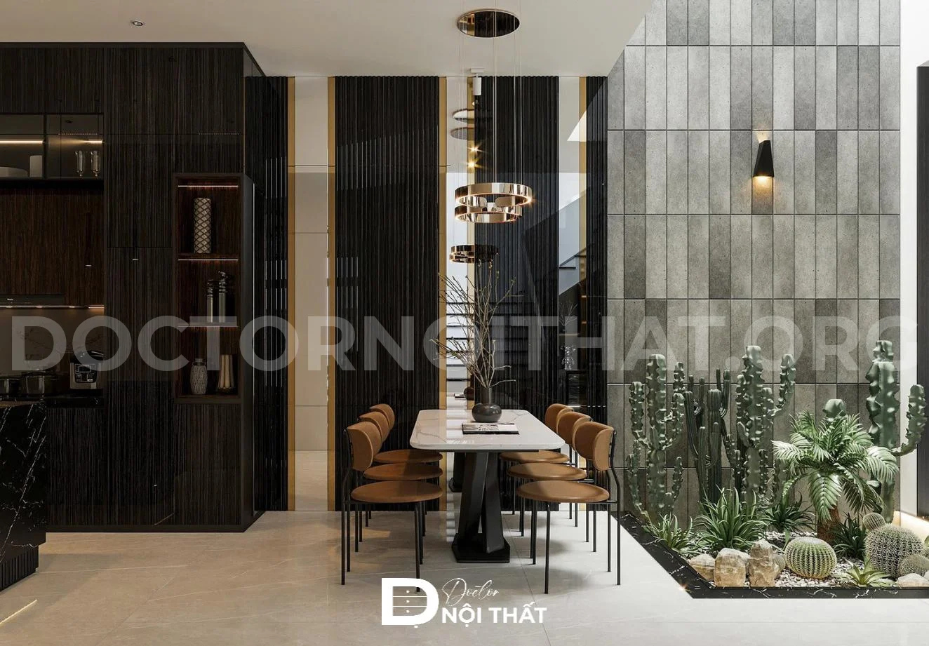 Dự án thiết kế nội thất biệt thự liền kề 180m2 tại Long Biên – Hà Nội