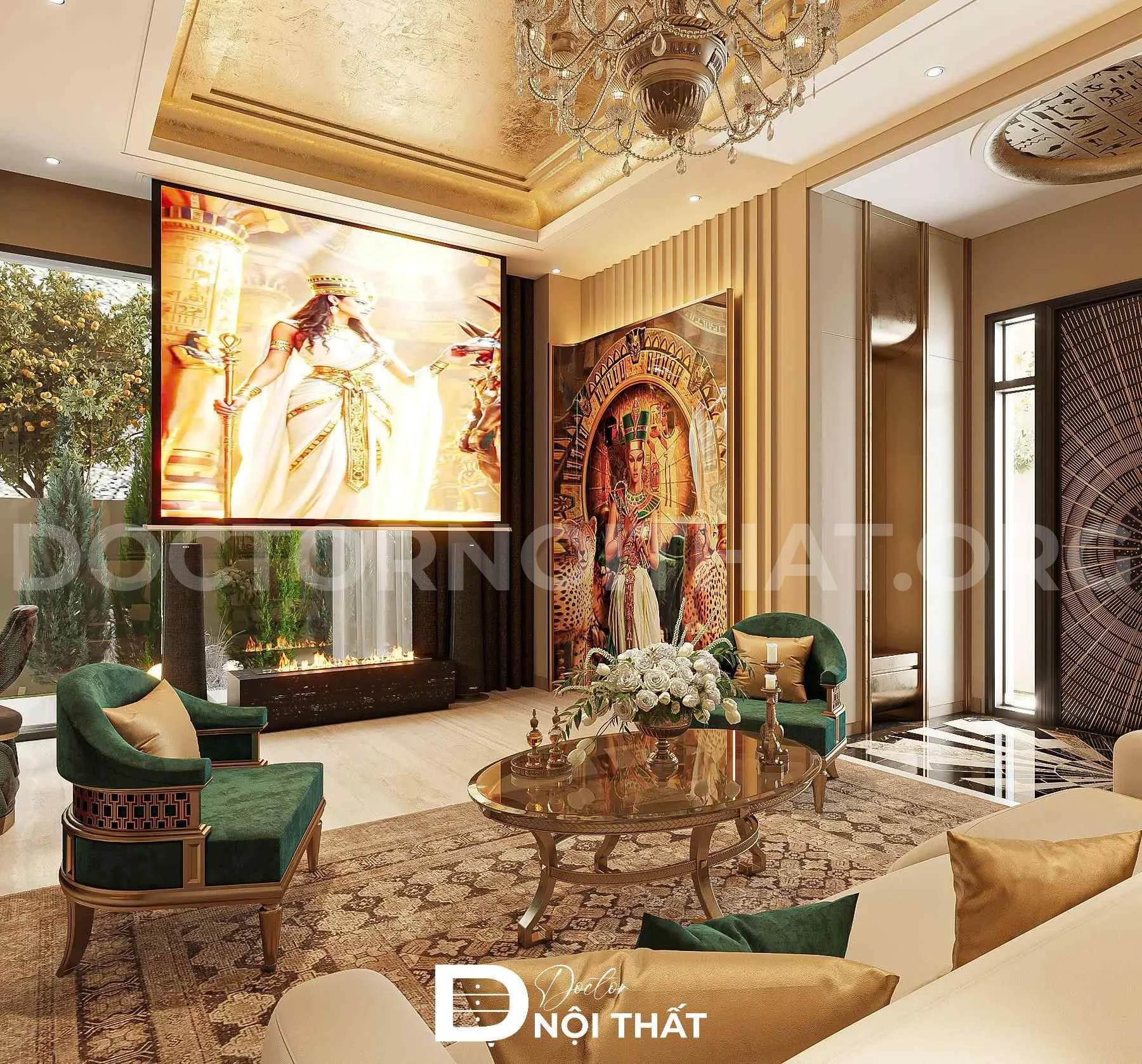 Dự án thiết kế nội thất biệt thự phong cách Luxury 235m2 tại Thanh Hóa