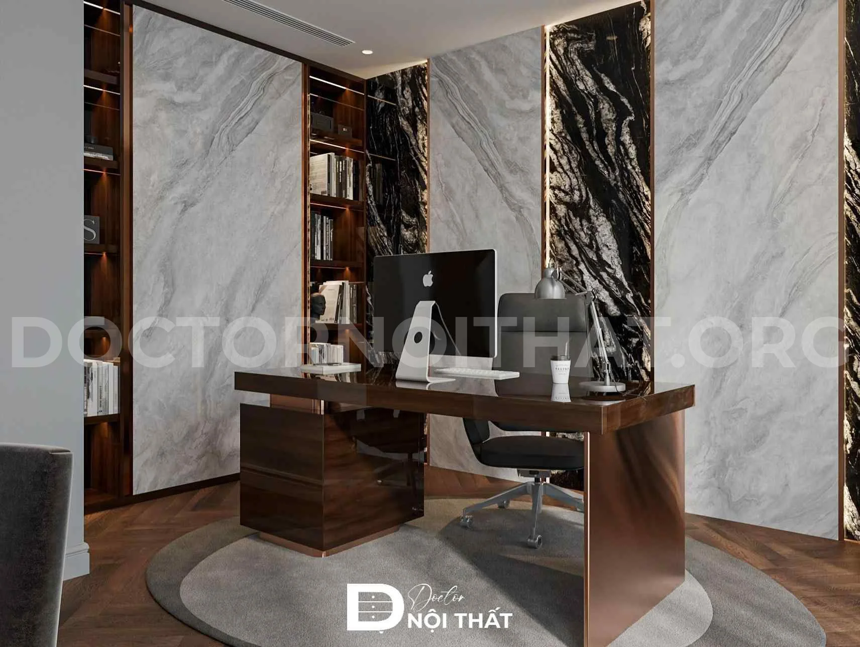 Dự án thiết kế nội thất biệt thự song lập 160m2 tại Hà Nội - Ảnh 2