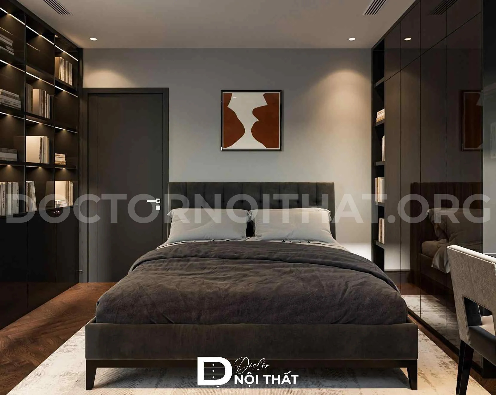 Dự án thiết kế nội thất biệt thự song lập 160m2 tại Hà Nội - Ảnh 5