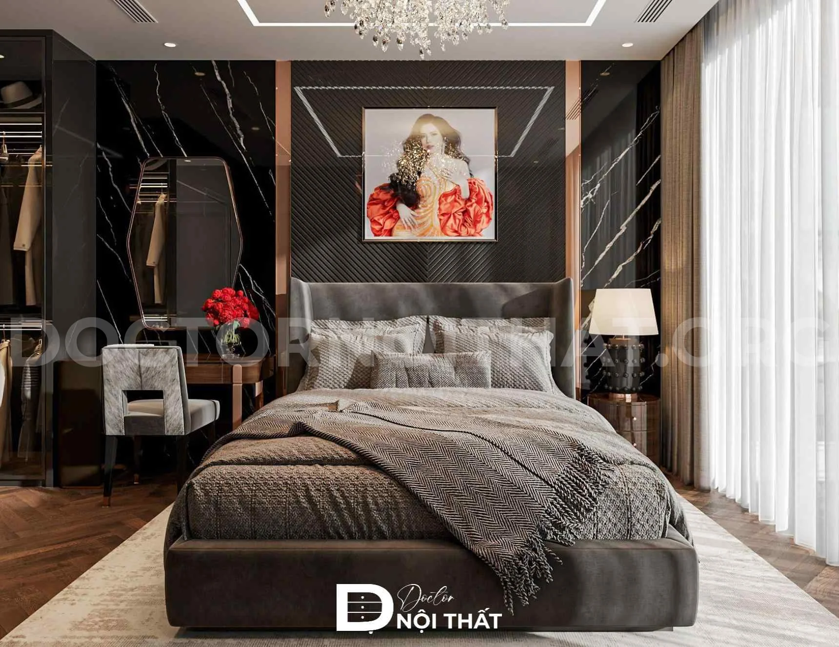 Dự án thiết kế nội thất biệt thự song lập 160m2 tại Hà Nội - Ảnh 6