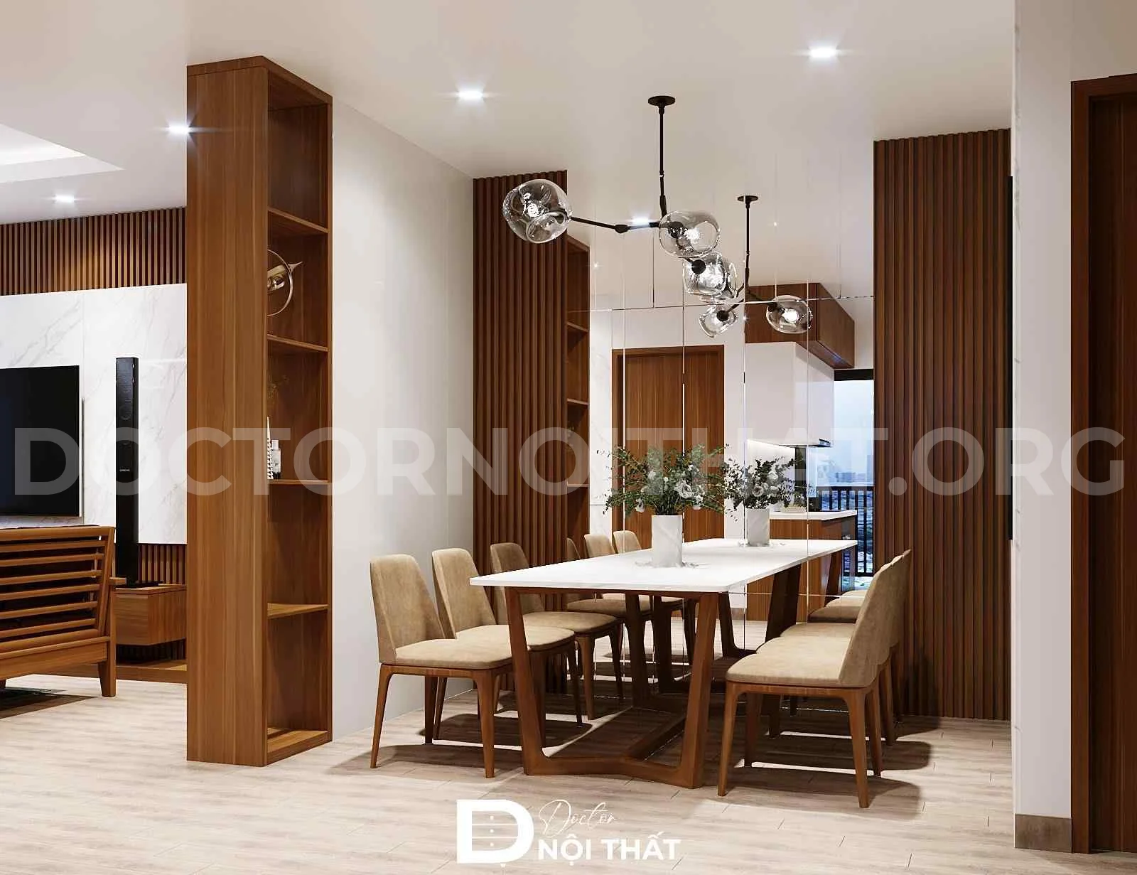 Dự án thiết kế nội thất căn hộ 2 phòng ngủ Housinco - Ảnh 2