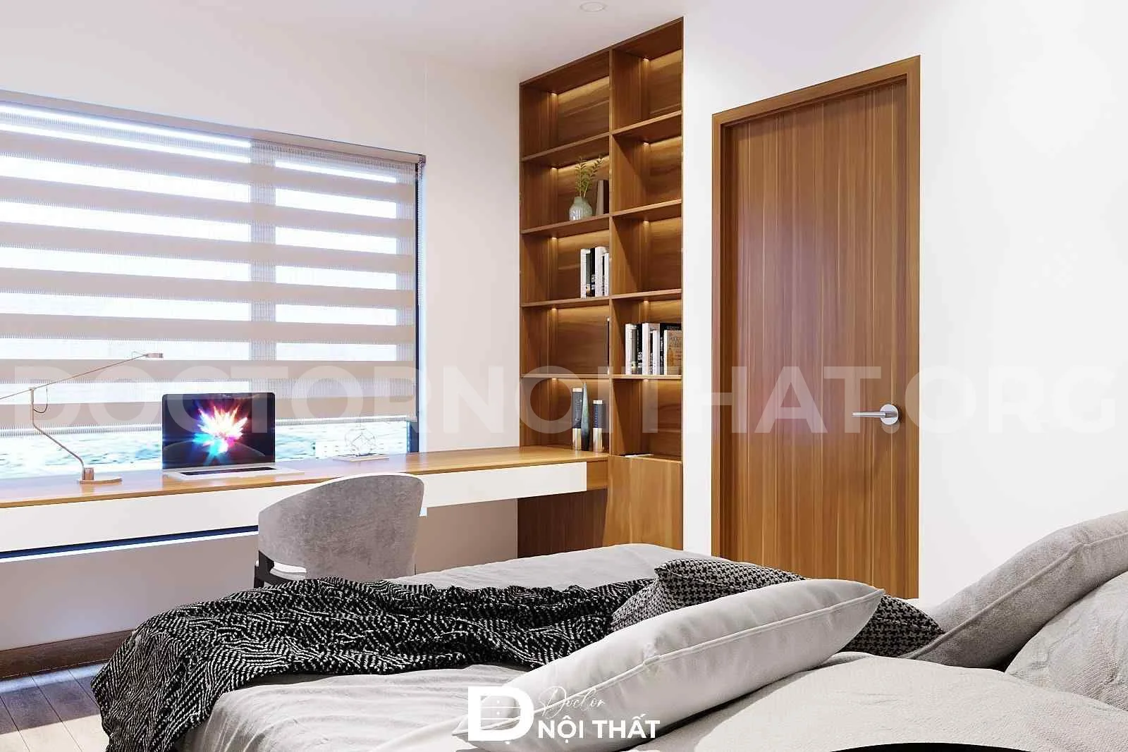Dự án thiết kế nội thất căn hộ 2 phòng ngủ Housinco - Ảnh 4