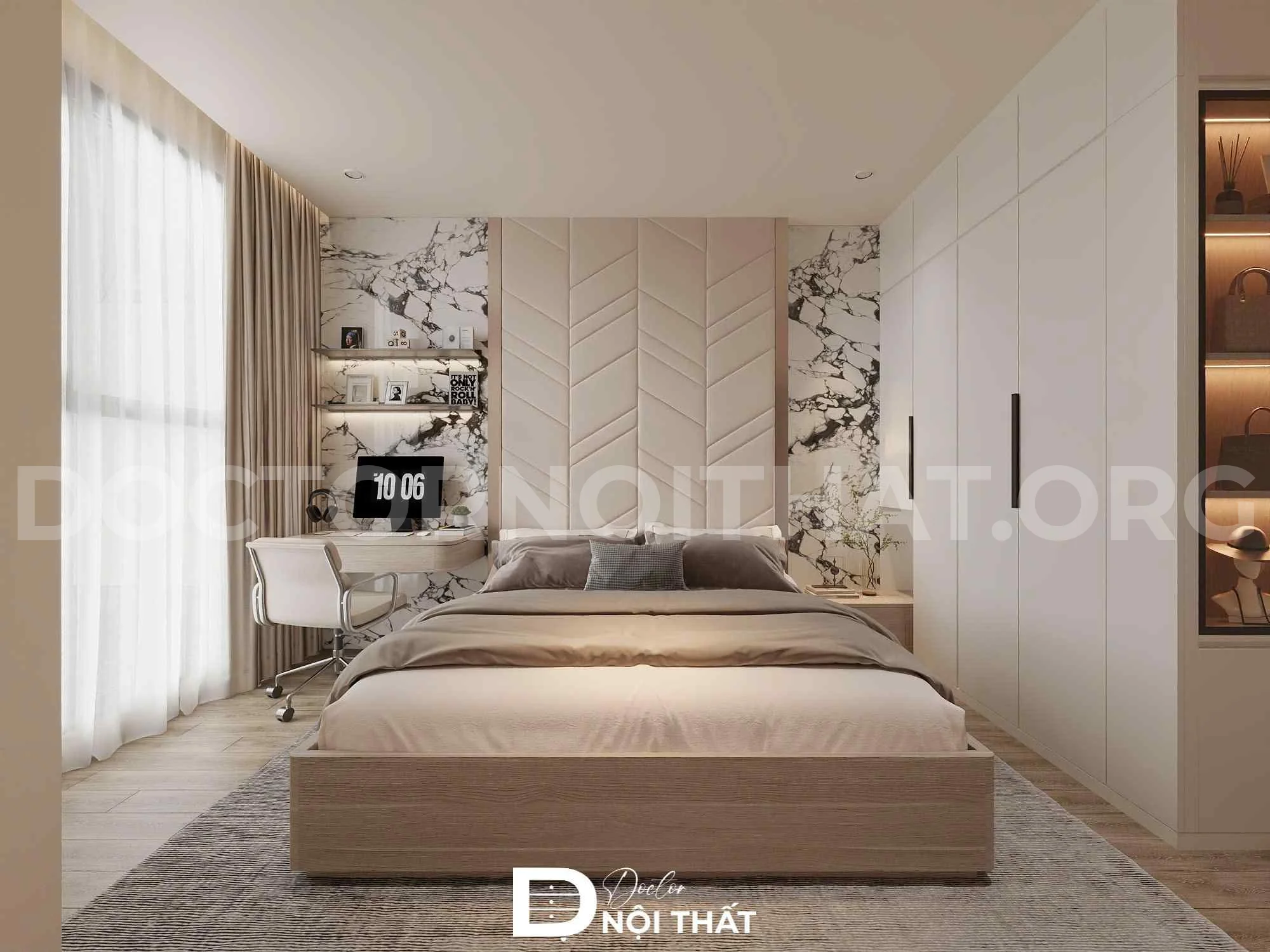 Dự án thiết kế nội thất căn hộ Vinsmart 63m2 hiện đại - Ảnh 4