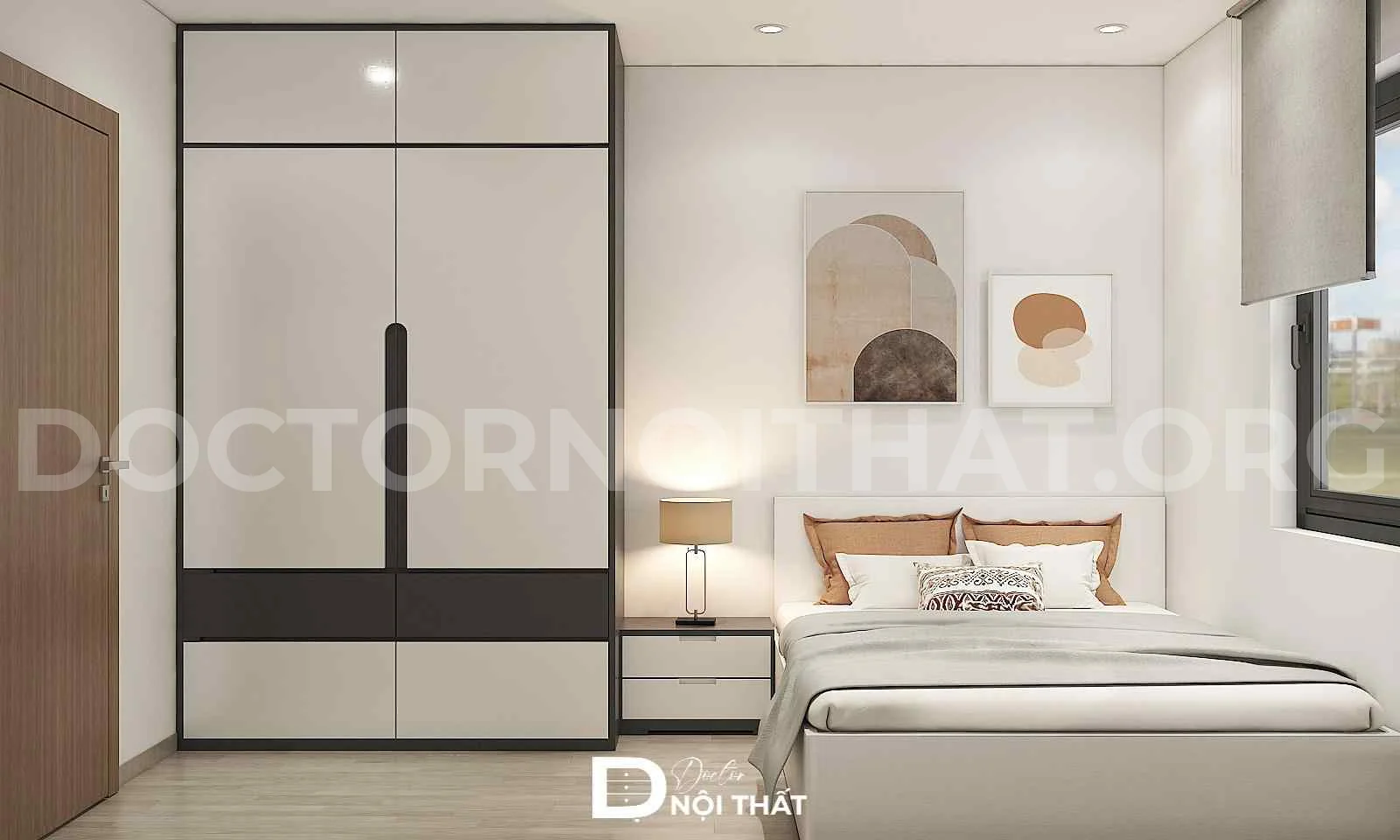 Dự án thiết kế nội thất chung cư 55m2 tại Mipec Kiến Hưng - Ảnh 3