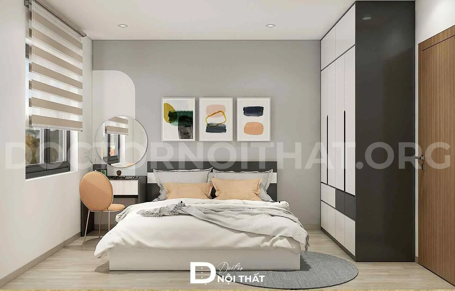 Dự án thiết kế nội thất chung cư 55m2 tại Mipec Kiến Hưng - Ảnh 5