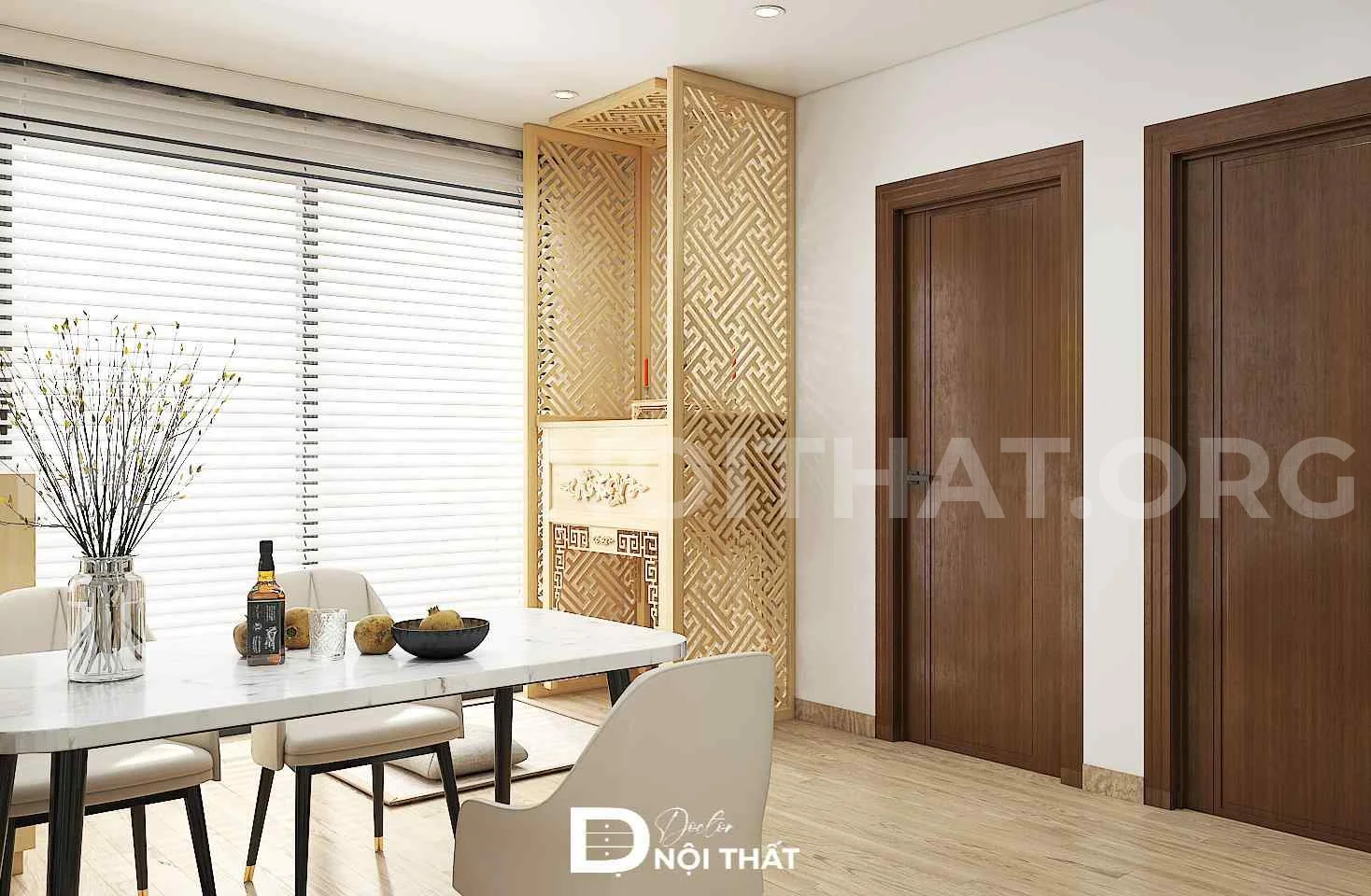 Dự án thiết kế nội thất chung cư 56m2 tại Phạm Hùng - Ảnh 4