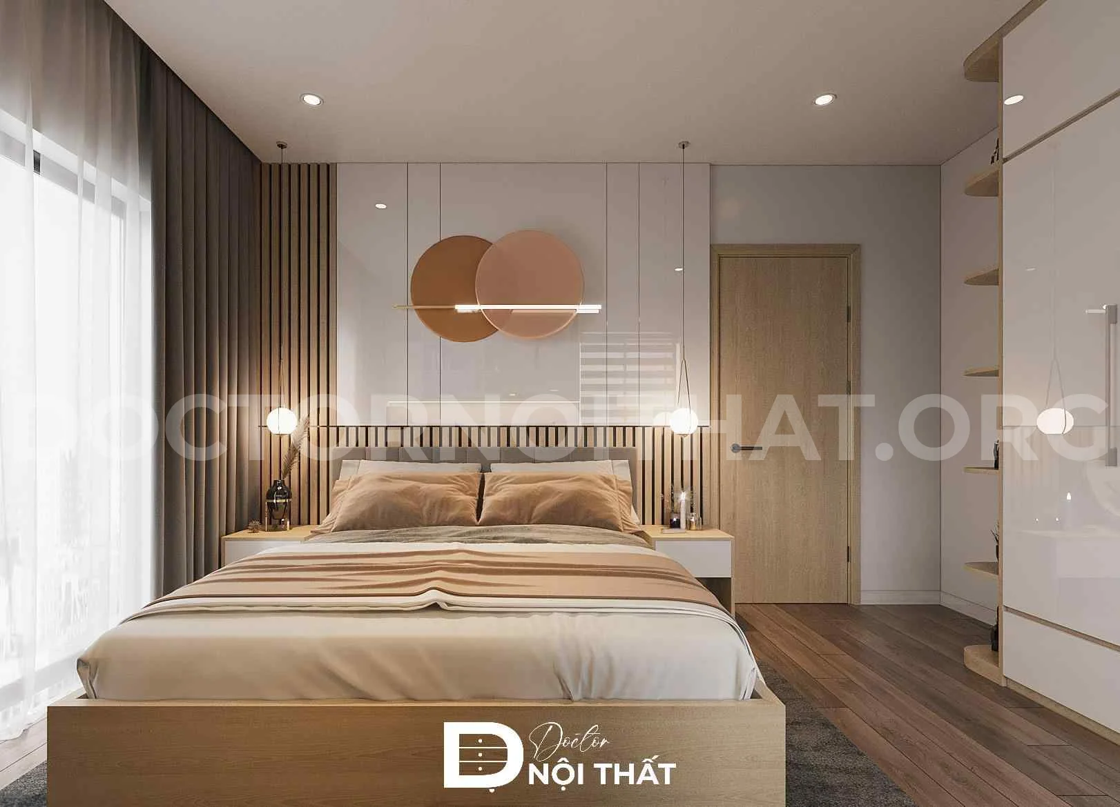 Dự án thiết kế nội thất chung cư 68m2 hiện đại tại Mipec Riverside - Ảnh 9