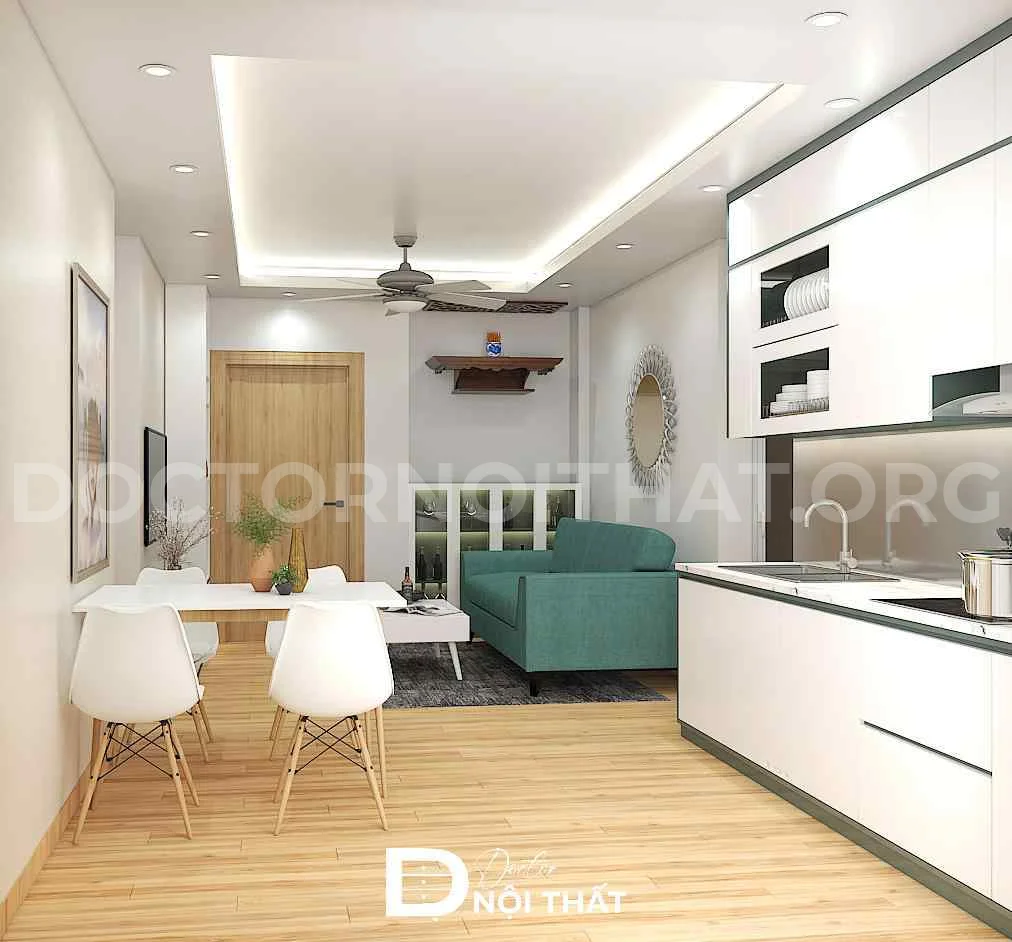 Dự án thiết kế nội thất chung cư 70m2 cho anh Minh tại Đặng Xá
