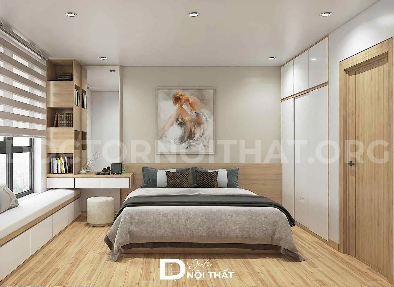Dự án thiết kế nội thất chung cư 70m2 cho anh Minh tại Đặng Xá - Ảnh 3