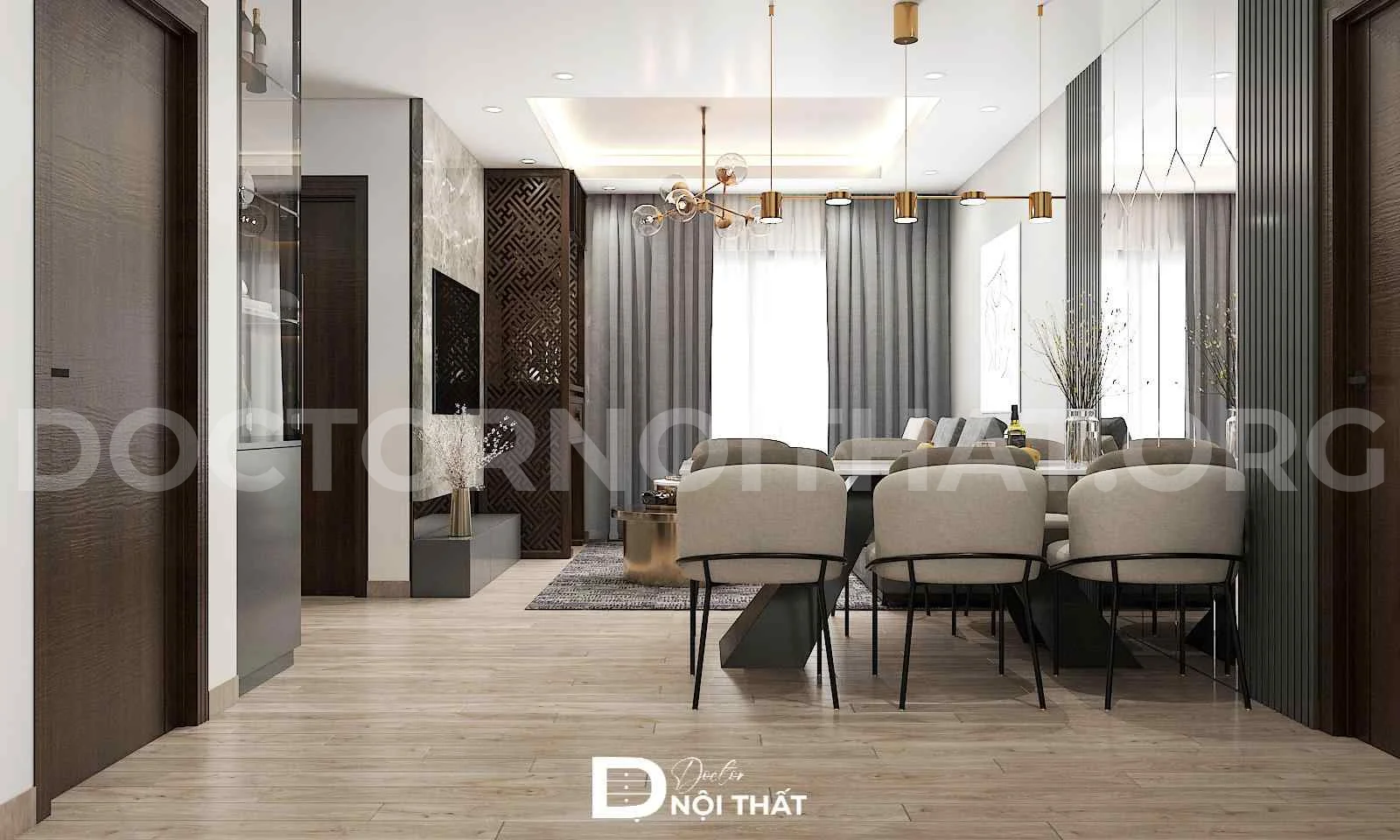 Dự án thiết kế nội thất chung cư 88m2 tại Terra An Hưng - Ảnh 3
