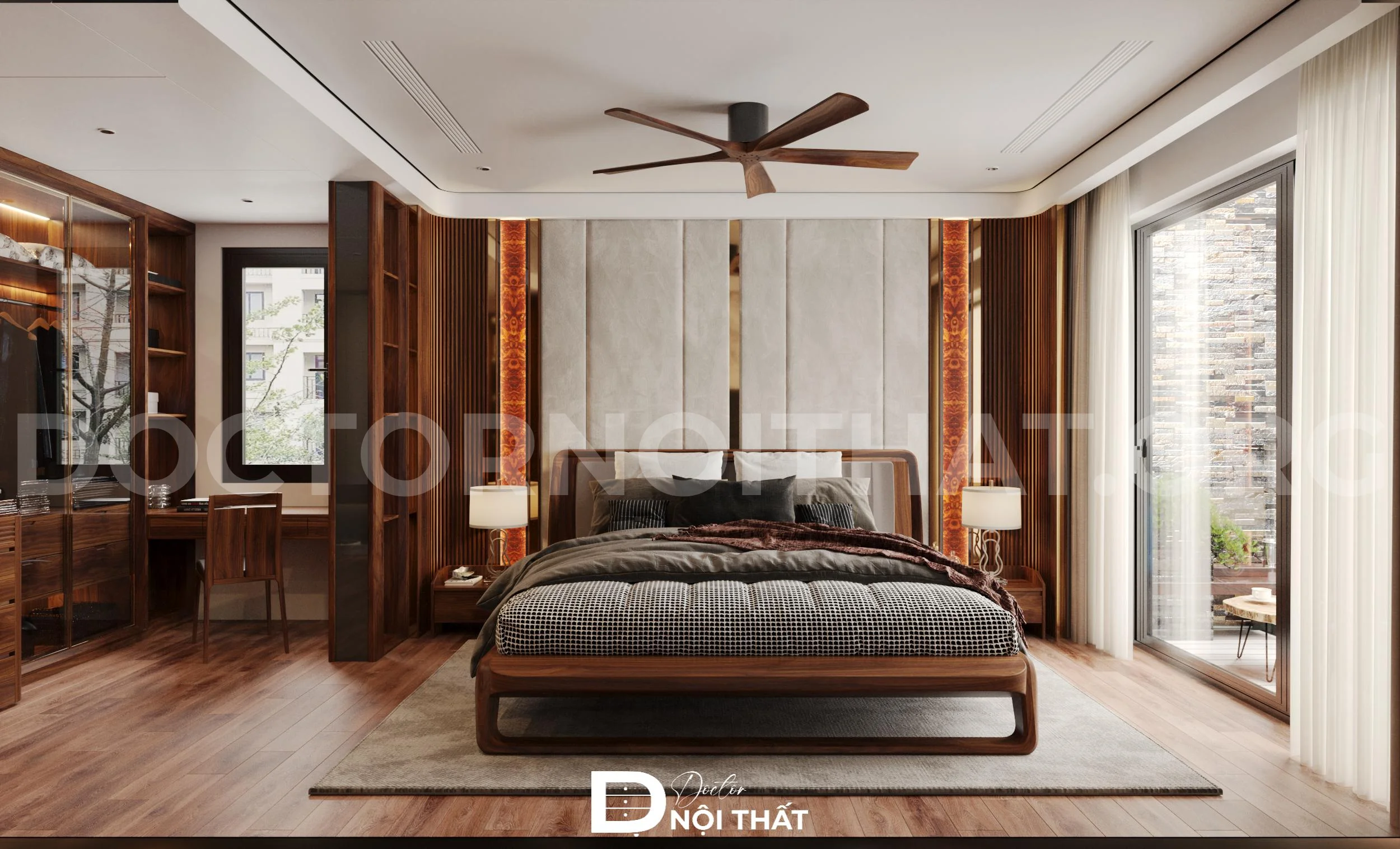 Dự án thiết kế nội thất nhà phố 120m2 gỗ tự nhiên đẳng cấp - Ảnh 4
