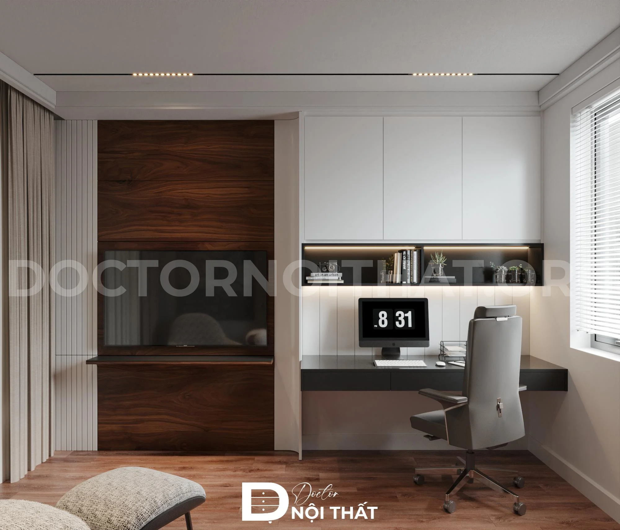Dự án thiết kế nội thất nhà phố 120m2 gỗ tự nhiên đẳng cấp - Ảnh 6