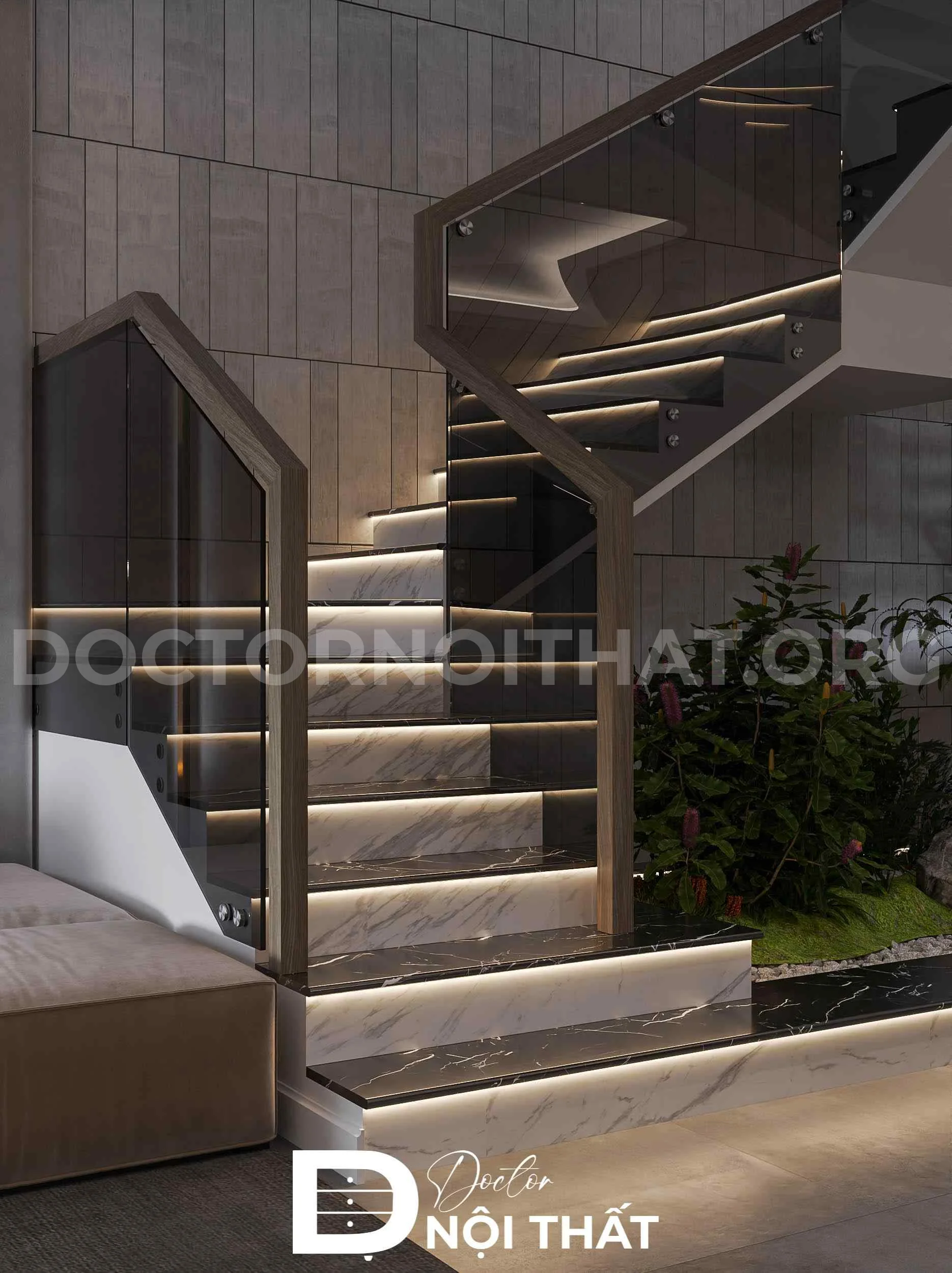 Dự án thiết kế nội thất nhà phố 2 tầng 5×15 - Ảnh 2