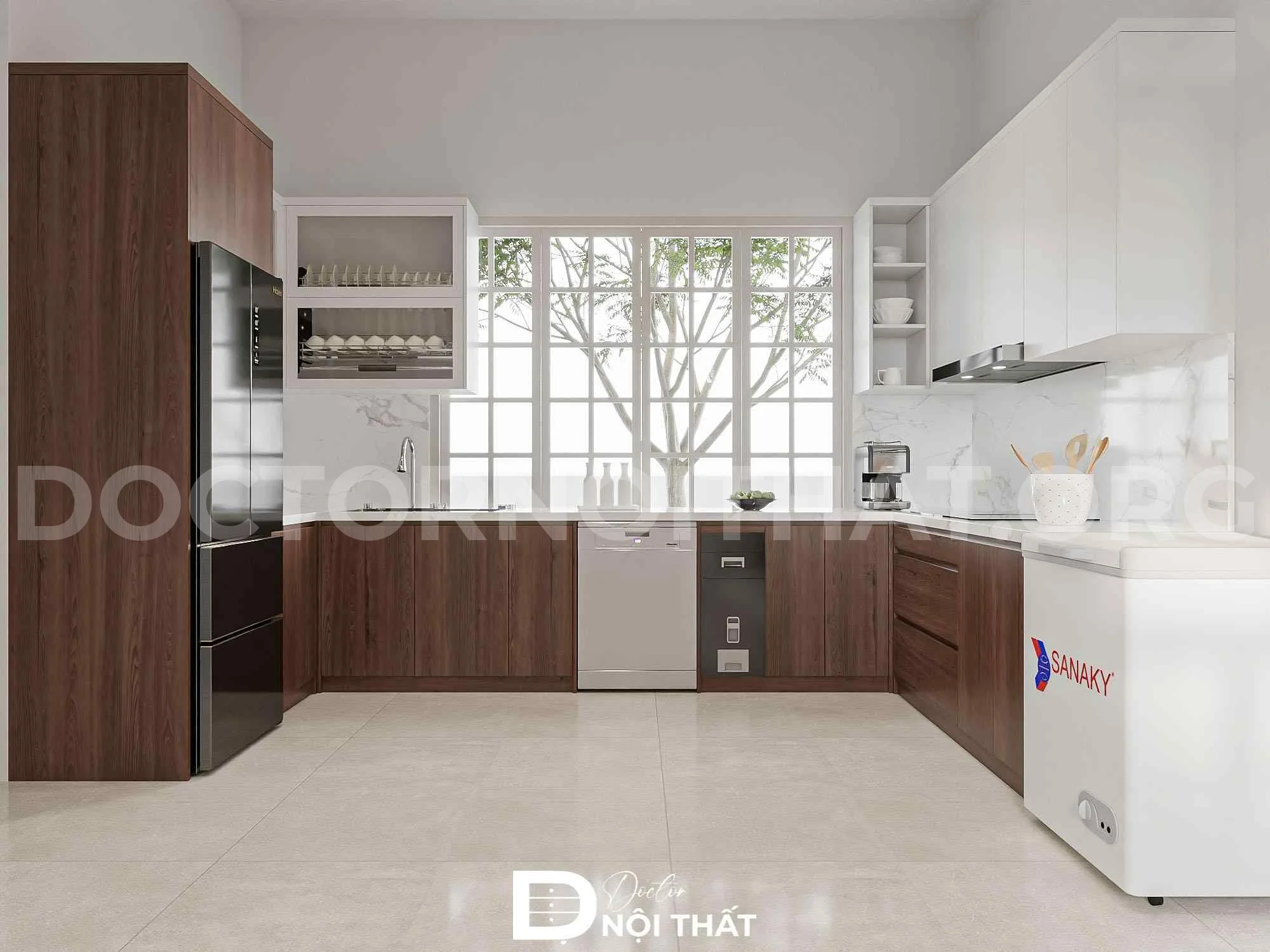 Dự án thiết kế nội thất nhà phố 32m2 cho cô Bình Xuân