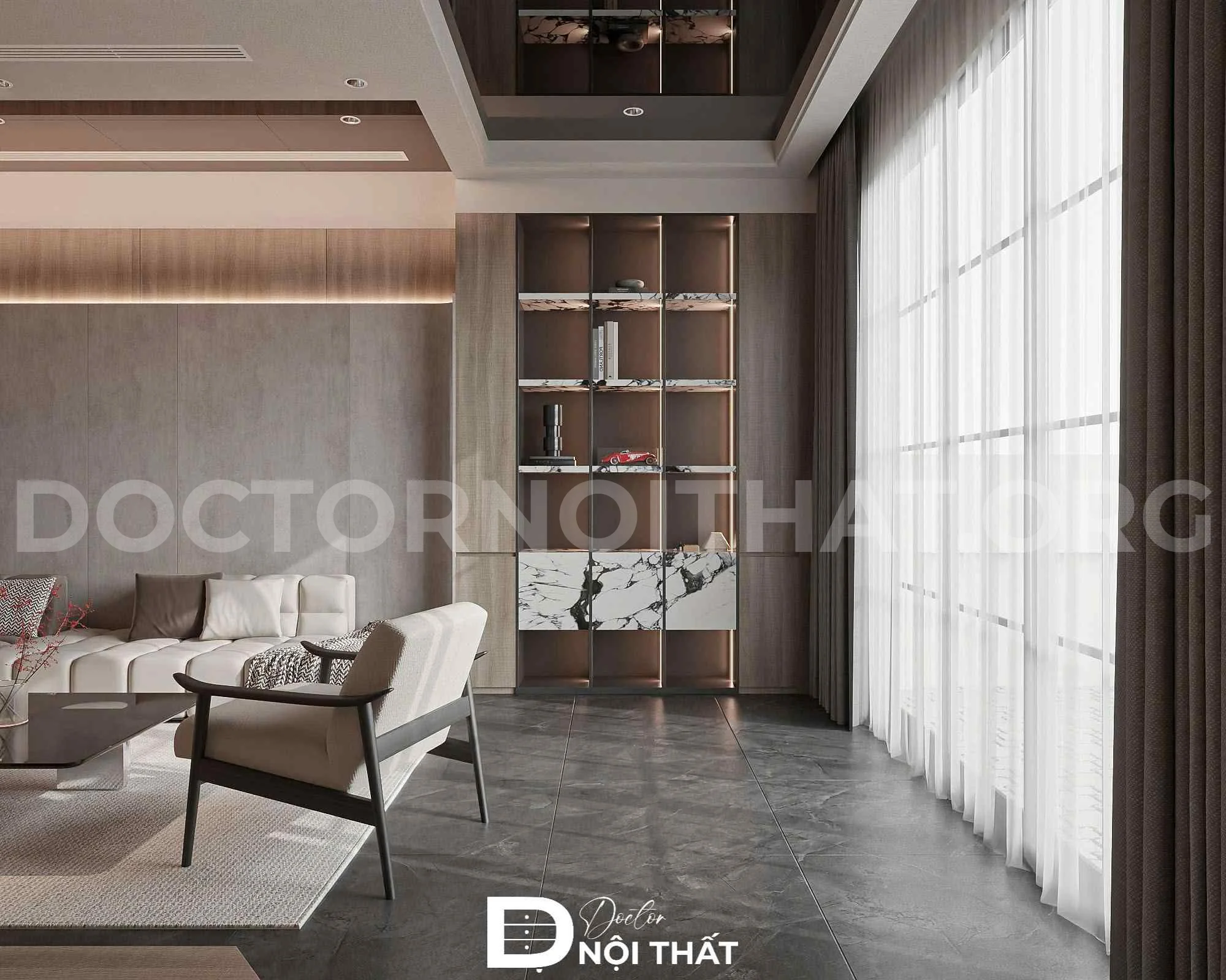 Dự án thiết kế nội thất nhà phố 90m2 hiện đại tại Vũng Tàu - Ảnh 6
