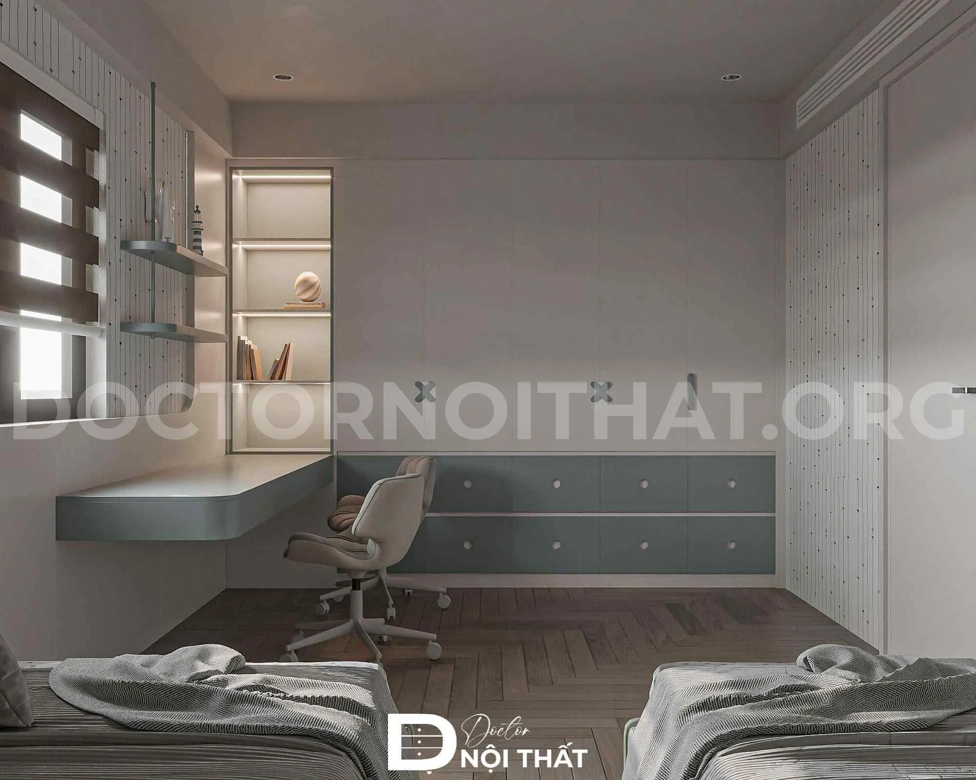 Dự án thiết kế nội thất nhà phố 90m2 hiện đại tại Vũng Tàu - Ảnh 7
