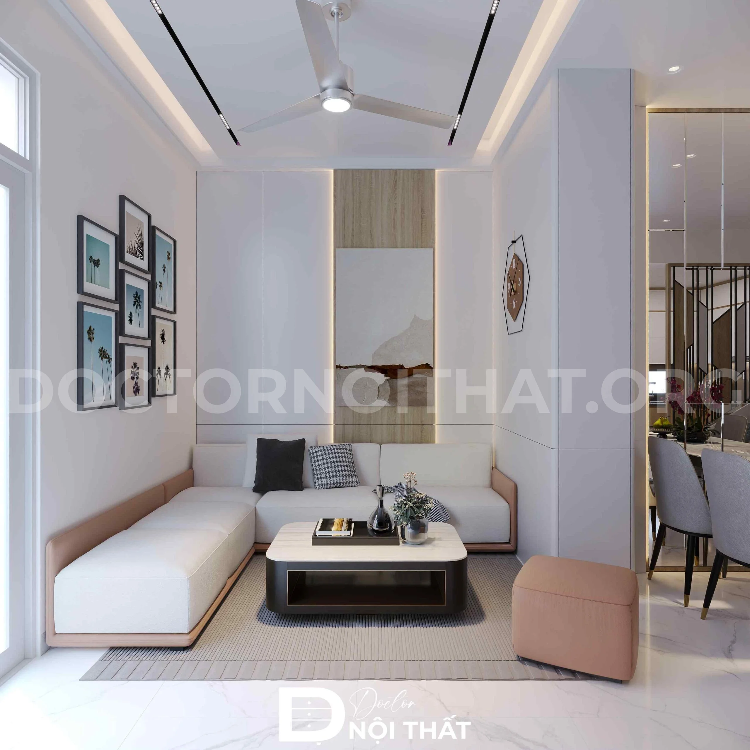 Dự án thiết kế nội thất nhà phố 95m2 hiện đại tại Long Biên - Ảnh 2
