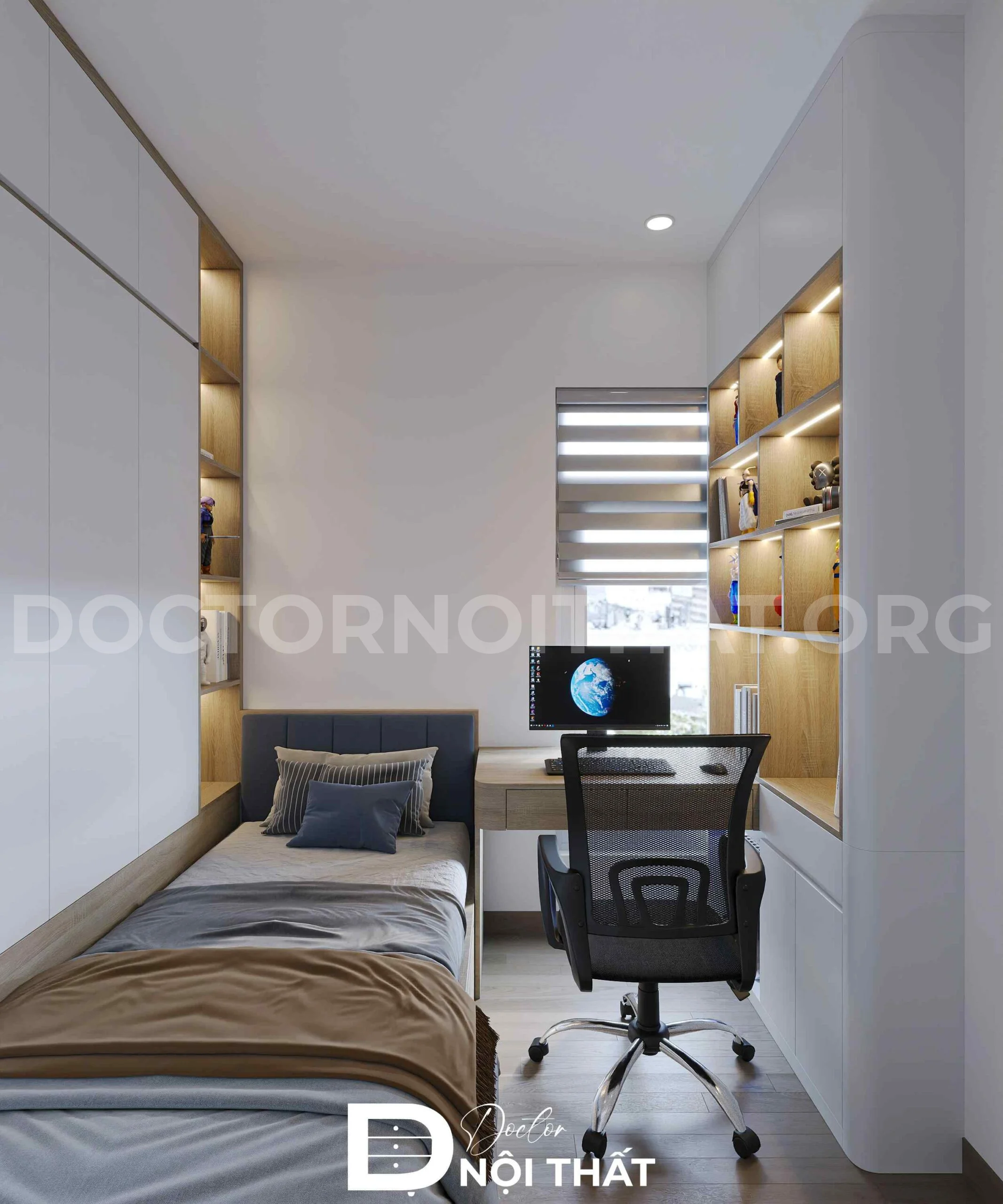 Dự án thiết kế nội thất nhà phố 95m2 hiện đại tại Long Biên - Ảnh 7