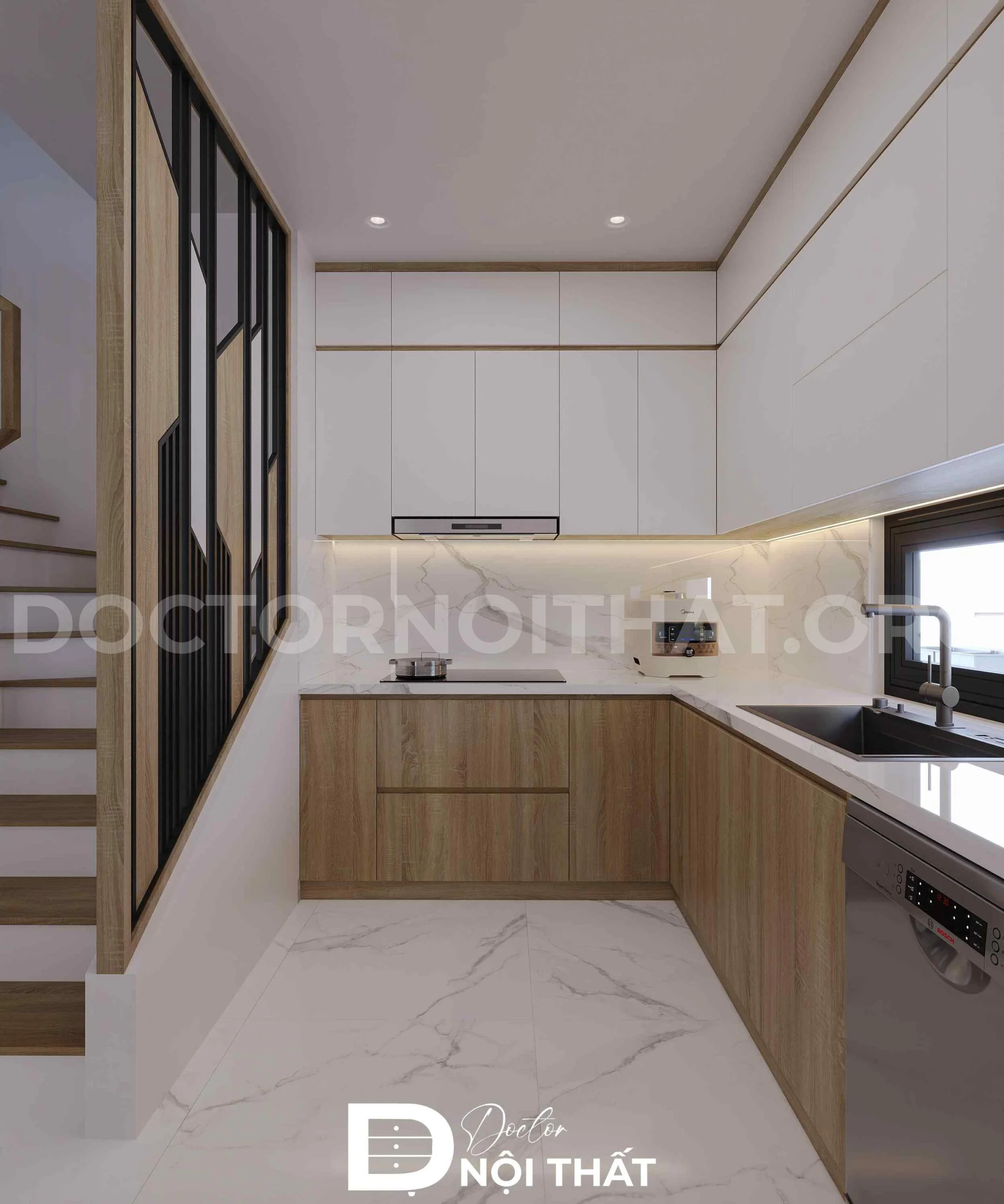 Dự án thiết kế nội thất nhà phố 95m2 hiện đại tại Long Biên - Ảnh 8