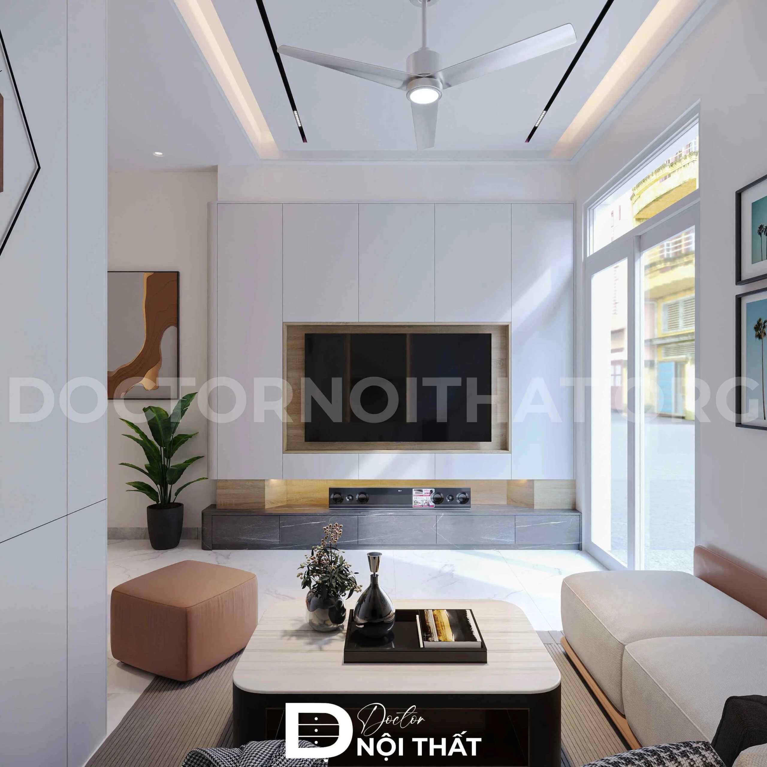Dự án thiết kế nội thất nhà phố 95m2 hiện đại tại Long Biên - Ảnh 9