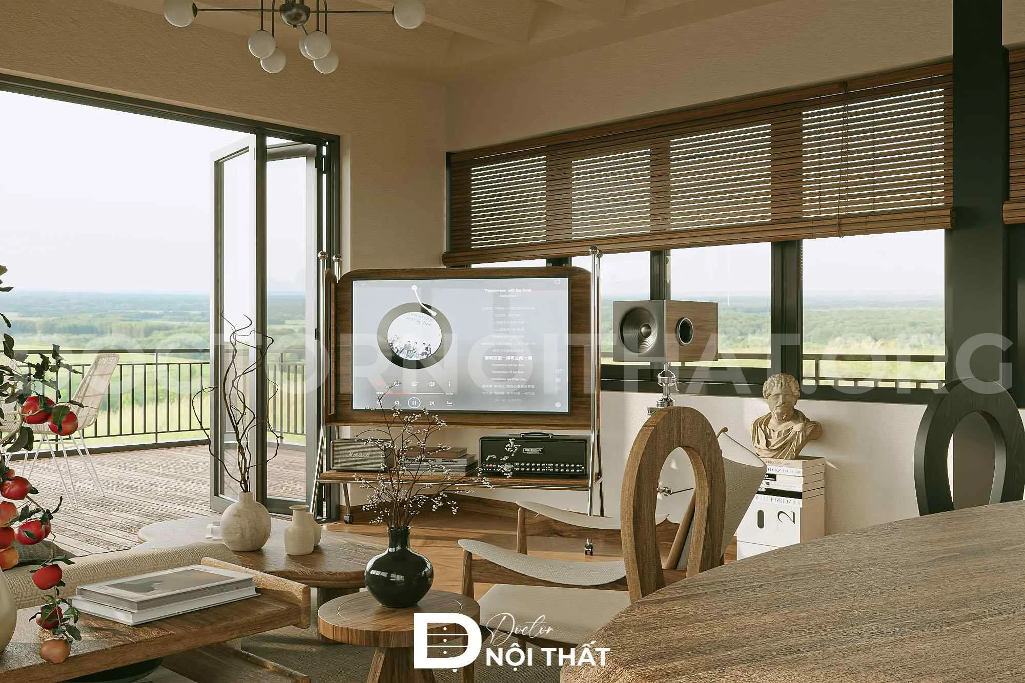Dự án thiết kế nội thất nhà phố Đà Lạt phong cách Wabi Sabi - Ảnh 5