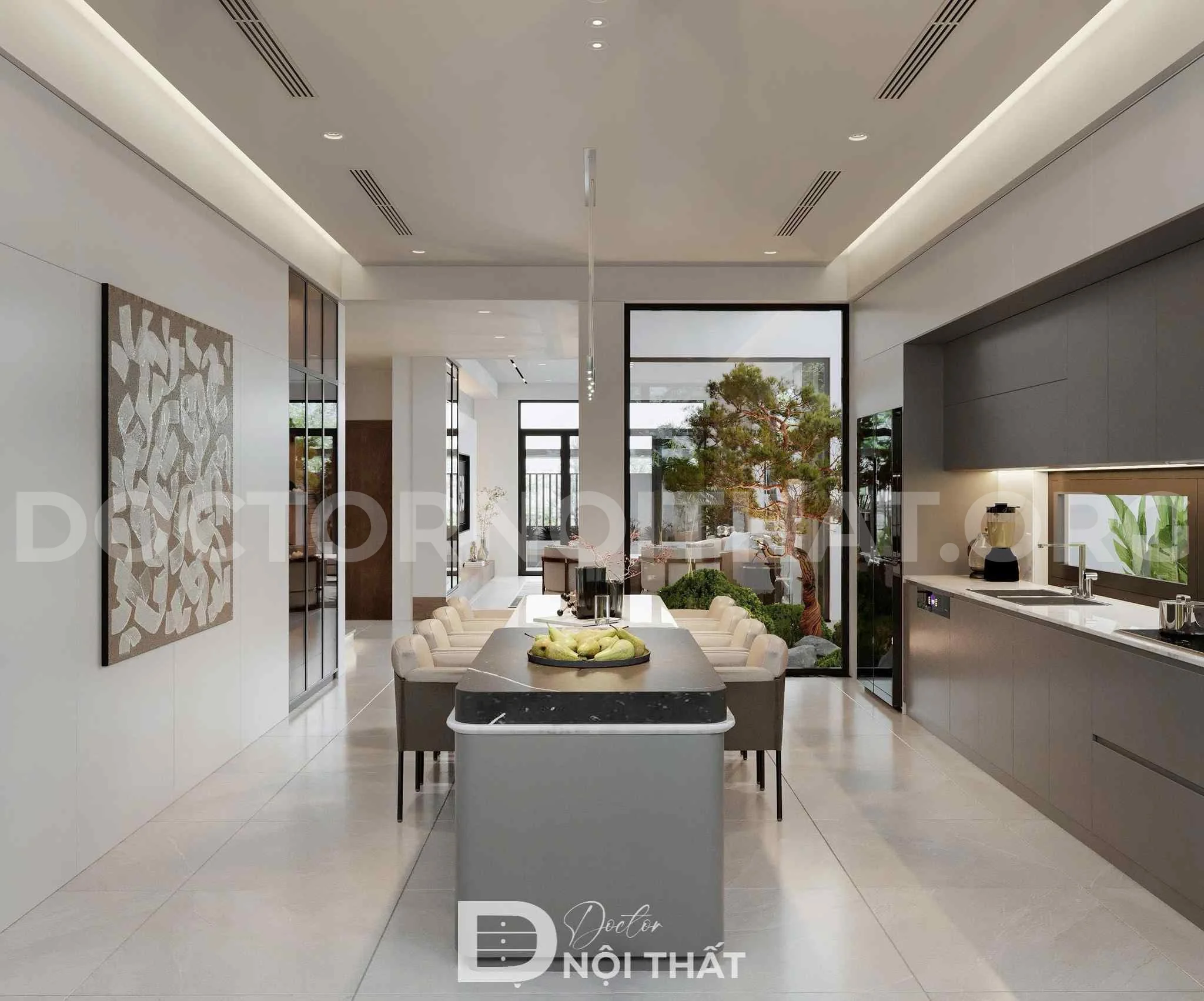 Dự án thiết kế nội thất nhà phố không gian mở 85m2 tại Thanh Oai – Hà Nội - Ảnh 4