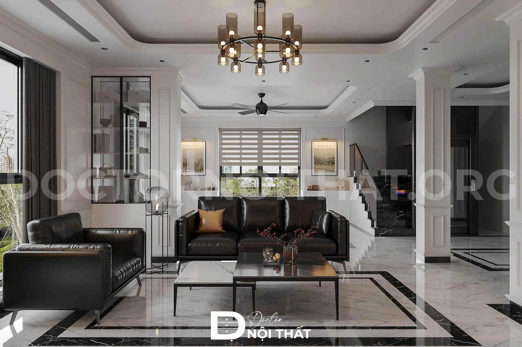 Dự án thiết kế nội thất nhà phố liền kề hiện đại