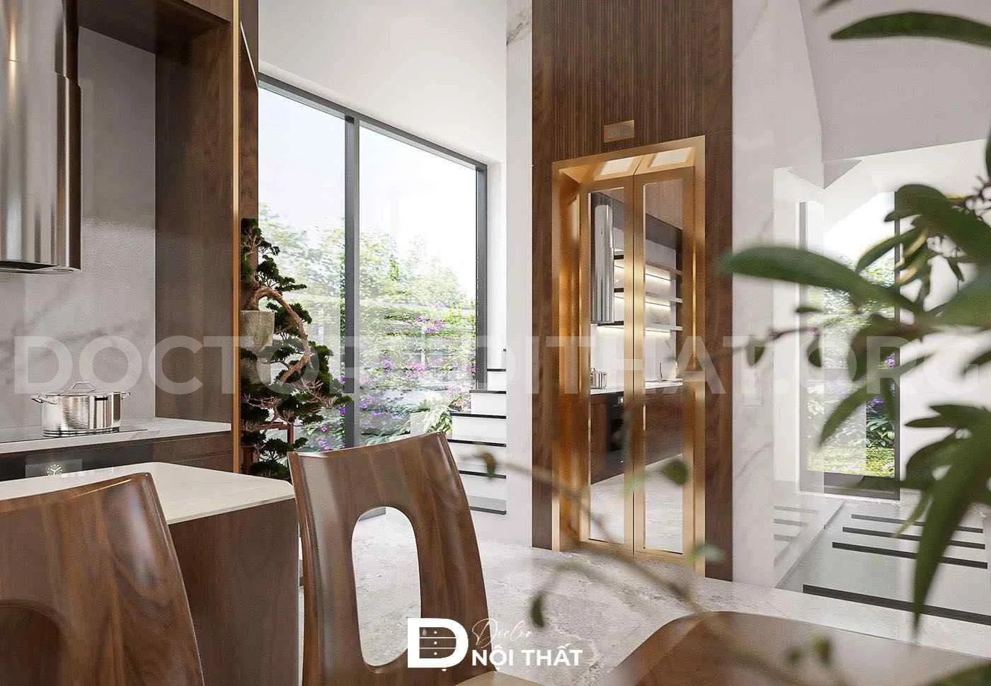 Dự án thiết kế nội thất nhà phố sang trọng tại Bắc Từ Liêm