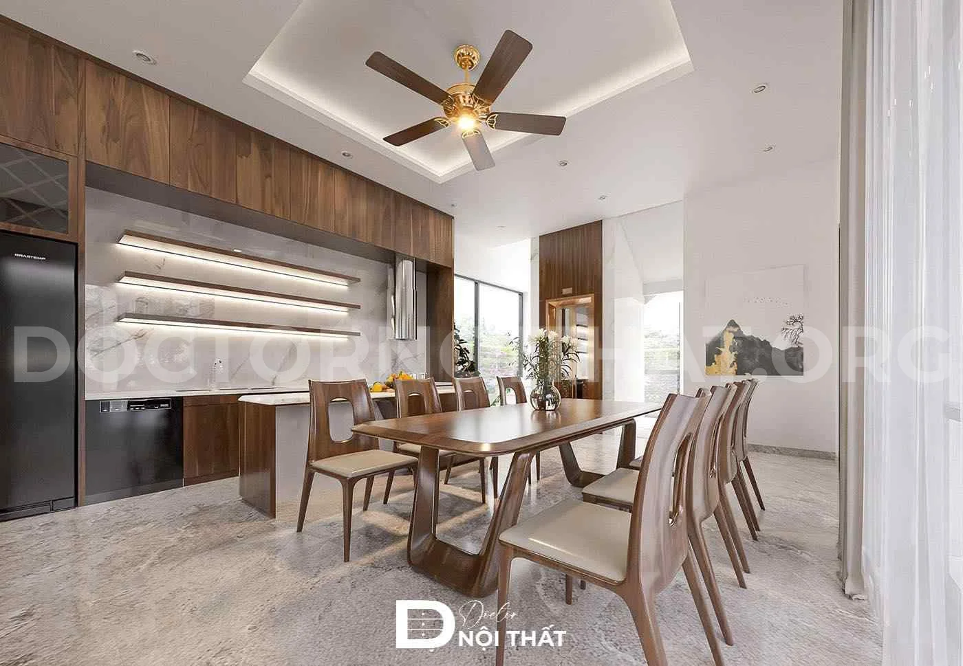 Dự án thiết kế nội thất nhà phố sang trọng tại Bắc Từ Liêm - Ảnh 5