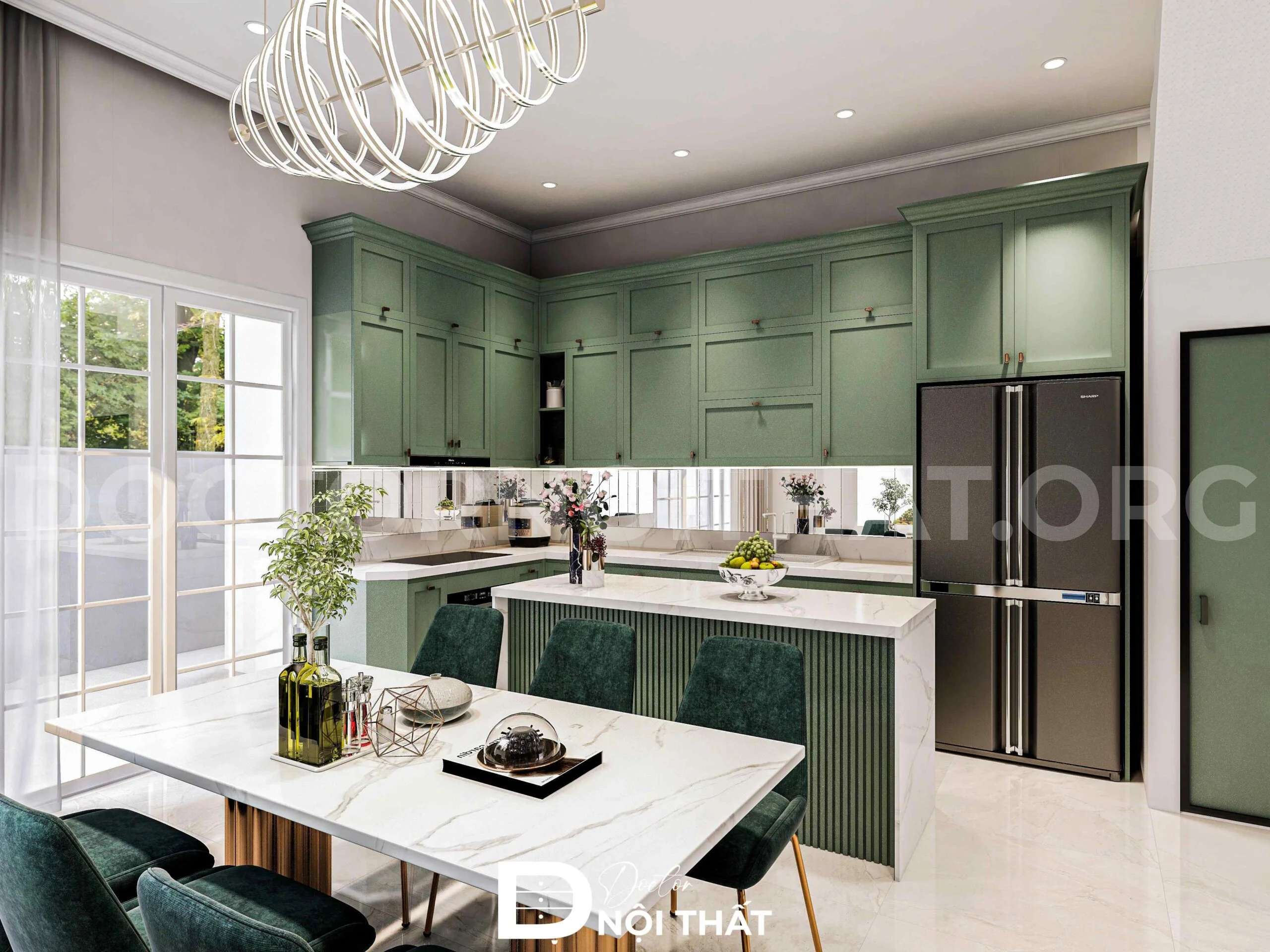 Dự án thiết kế nội thất nhà phố tân cổ điển 5 tầng - Ảnh 6