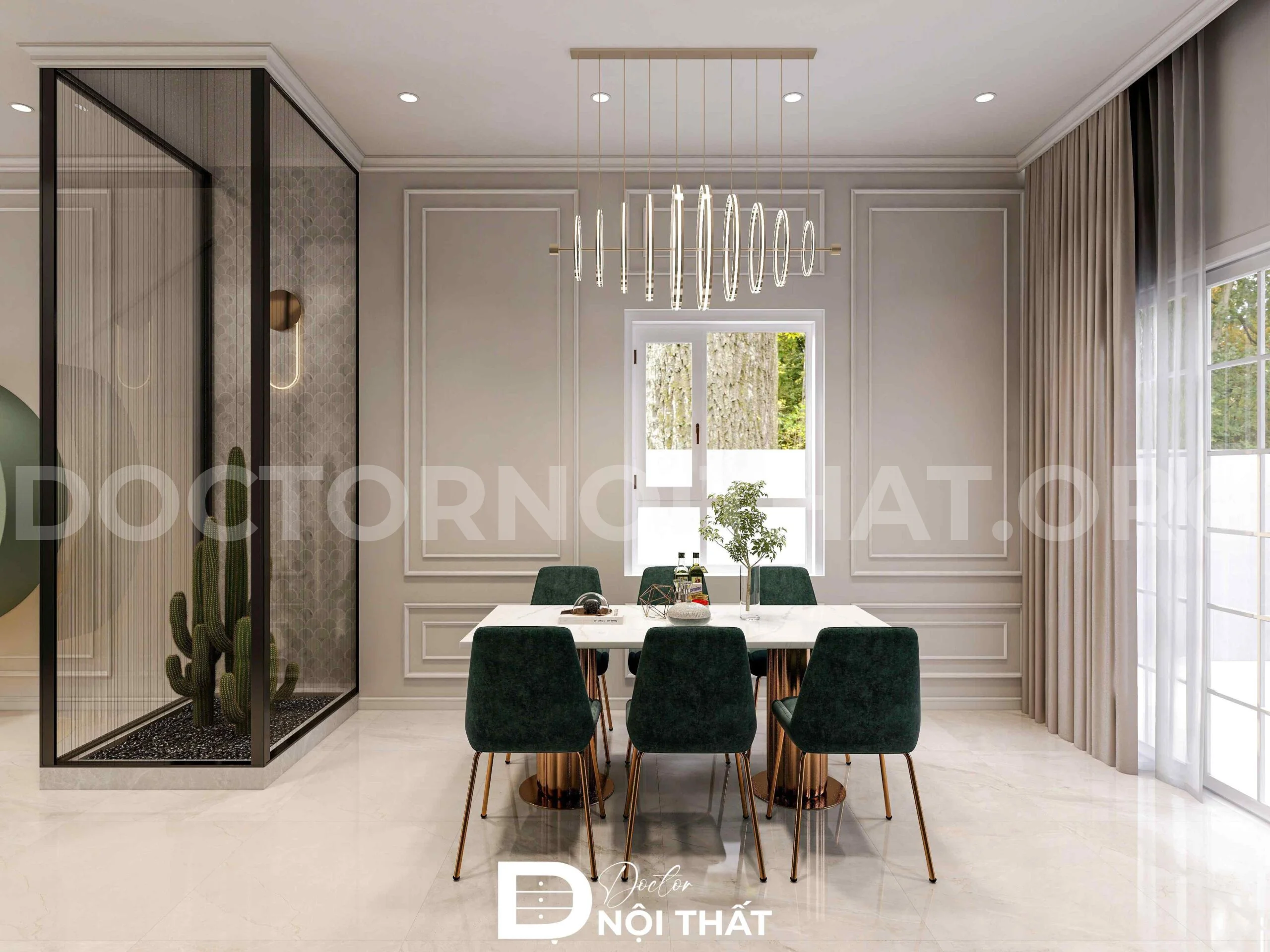 Dự án thiết kế nội thất nhà phố tân cổ điển 5 tầng - Ảnh 11