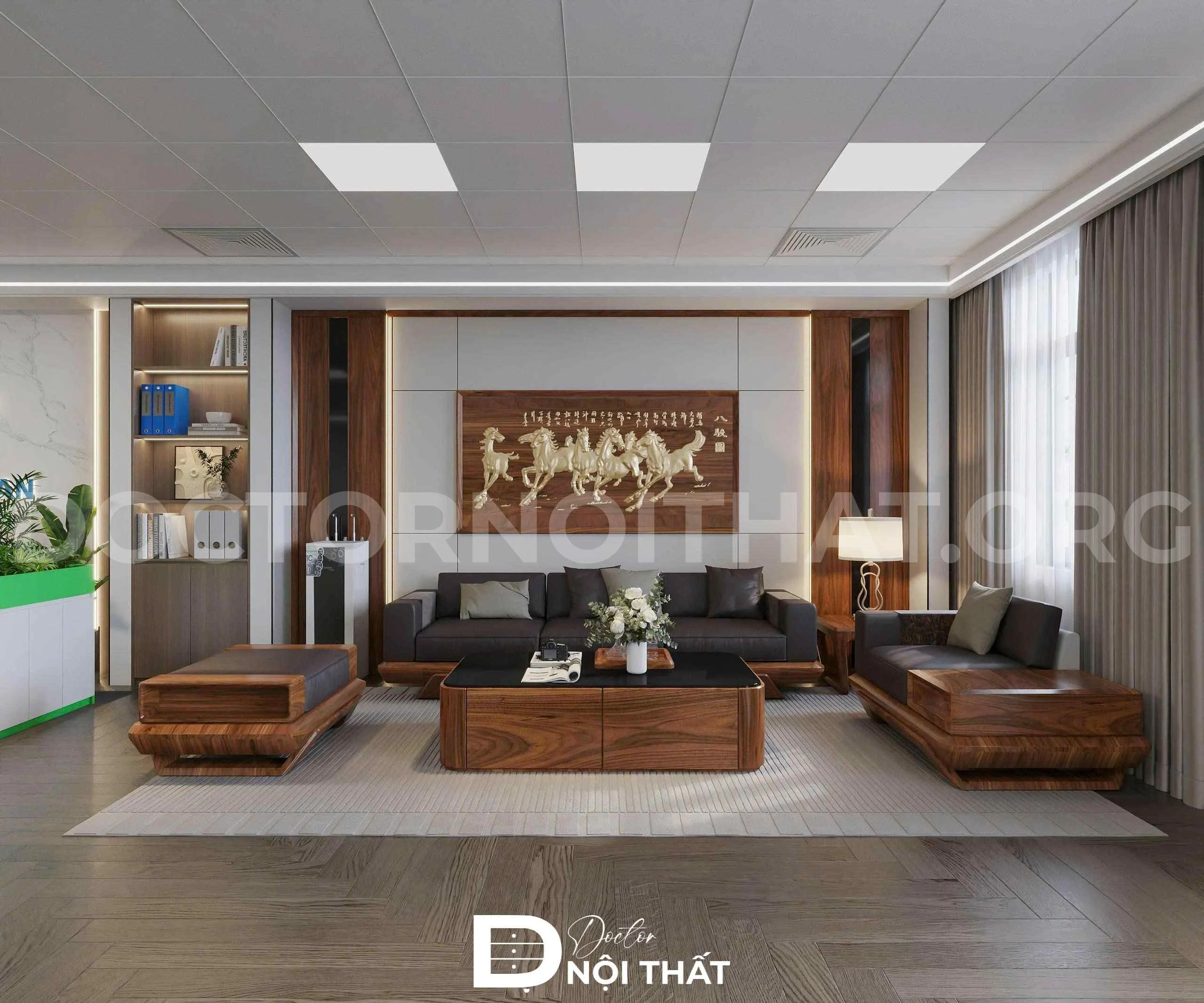 Dự án thiết kế nội thất văn phòng công ty Thuận Bảo An tại Bắc Giang - Ảnh 8