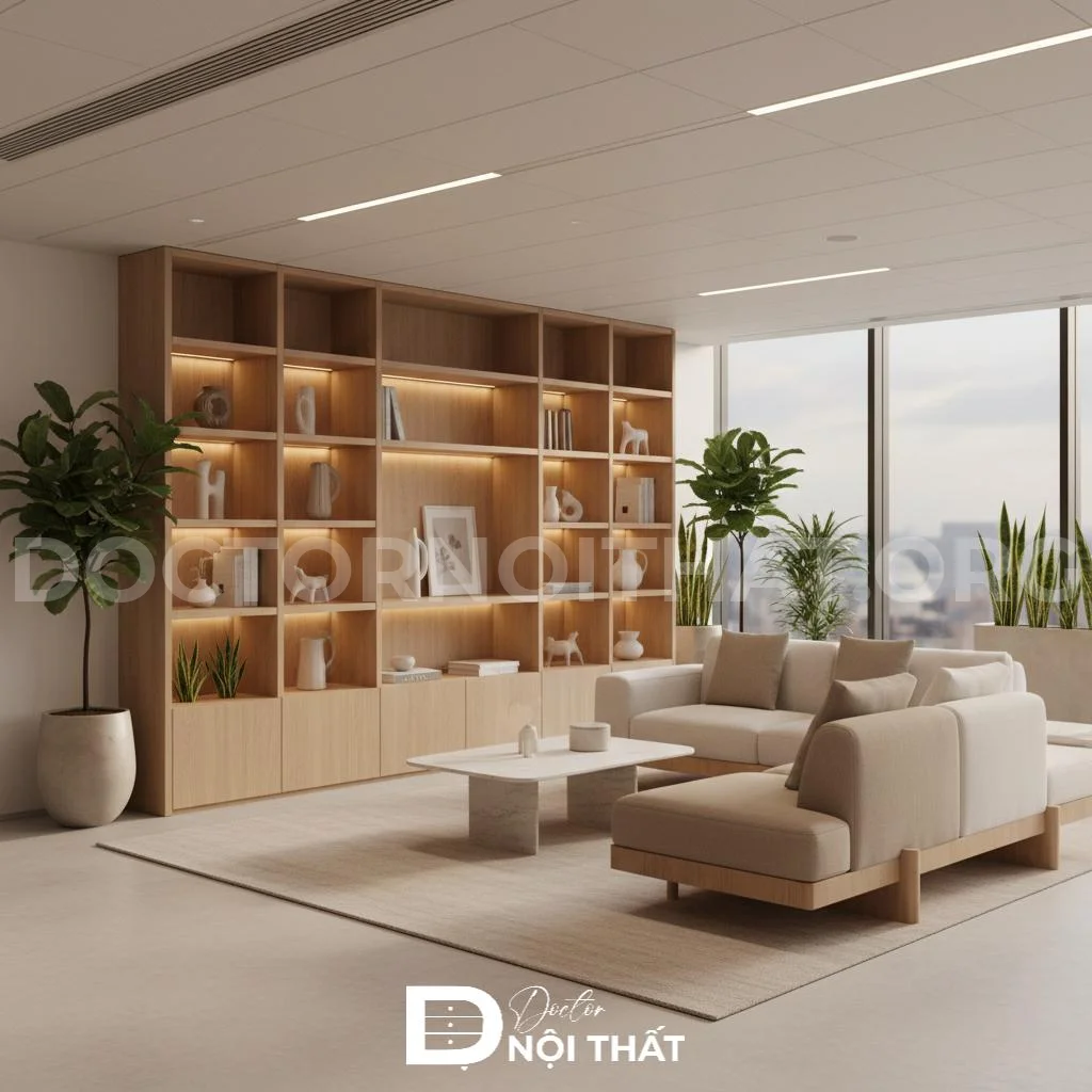 Dự án thiết kế nội thất văn phòng H2TEK 210m2 tại Hà Nội - Ảnh 4