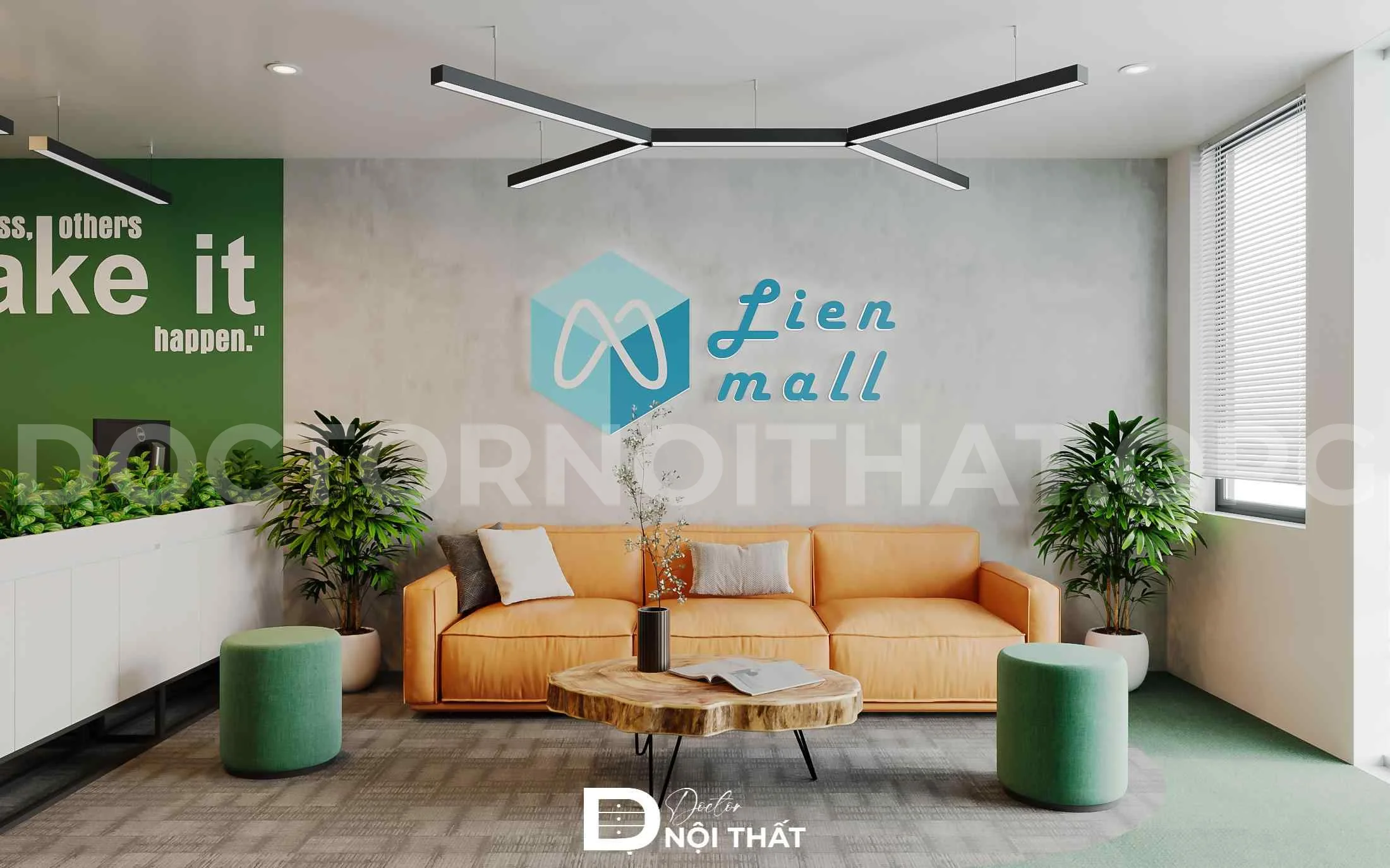 Dự án thiết kế nội thất văn phòng Lienmail tại Sài Gòn - Ảnh 5