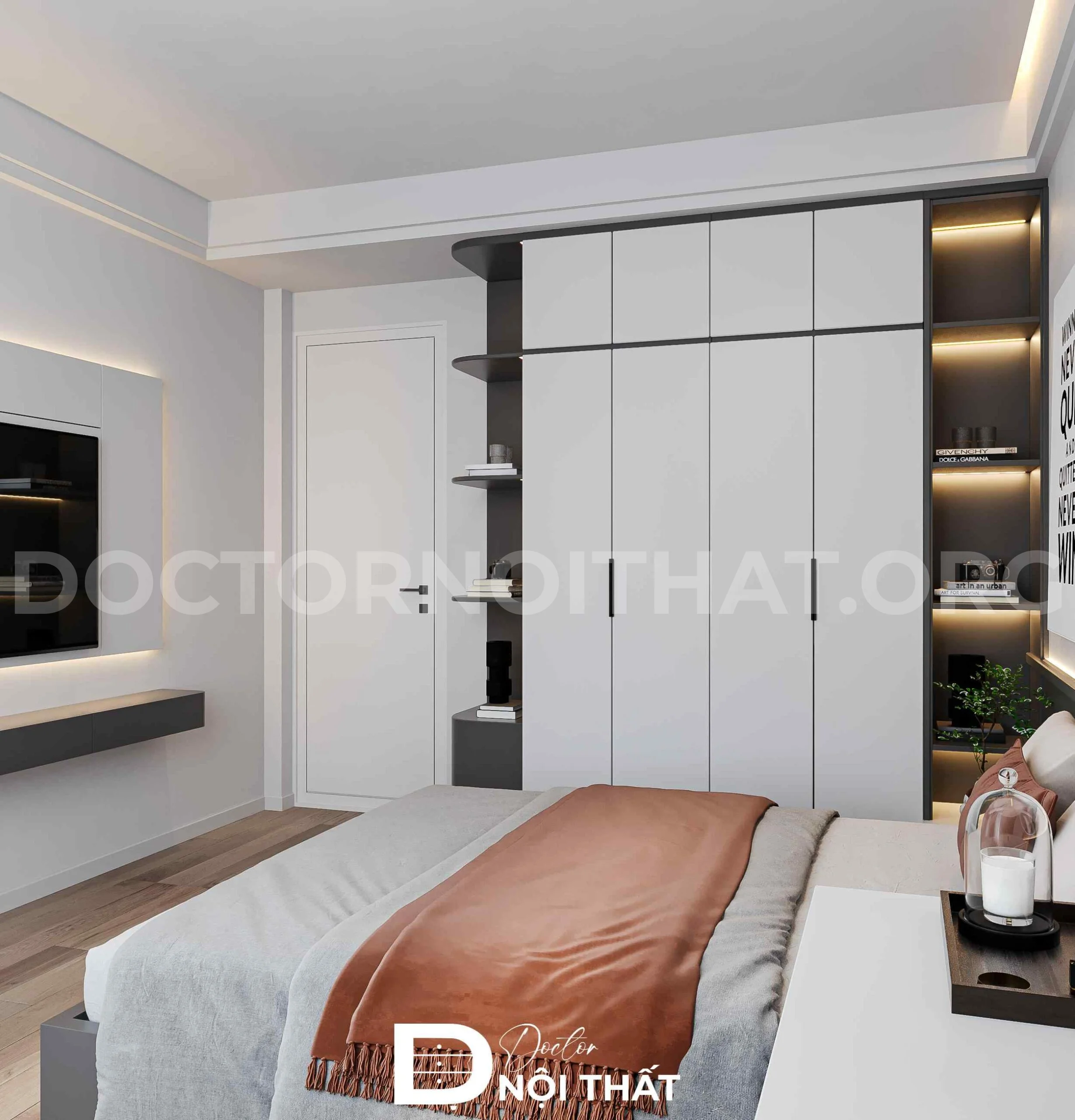 Dự án thiết kế phòng ngủ đơn giản cho chị Mai - Ảnh 2