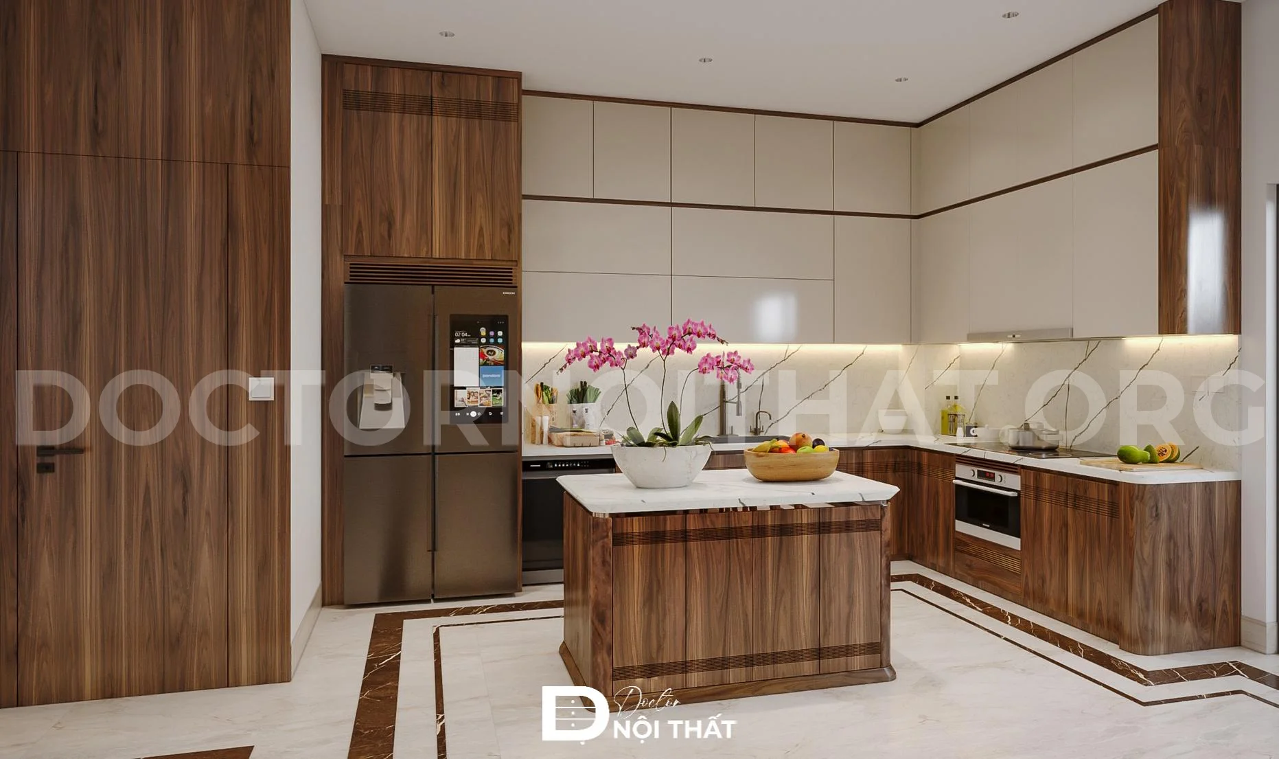 Dự án thiết kế thi công nội thất biệt thự 3 tầng 250m2 hiện đại - Ảnh 3