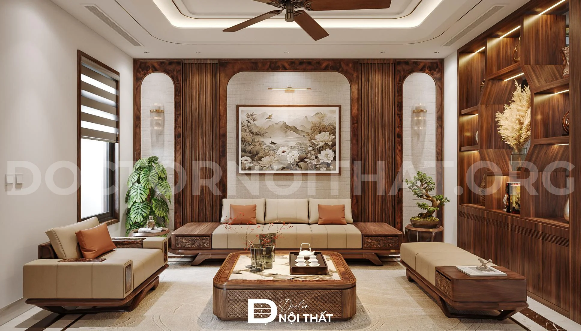 Dự án thiết kế thi công nội thất biệt thự 3 tầng 250m2 hiện đại - Ảnh 4