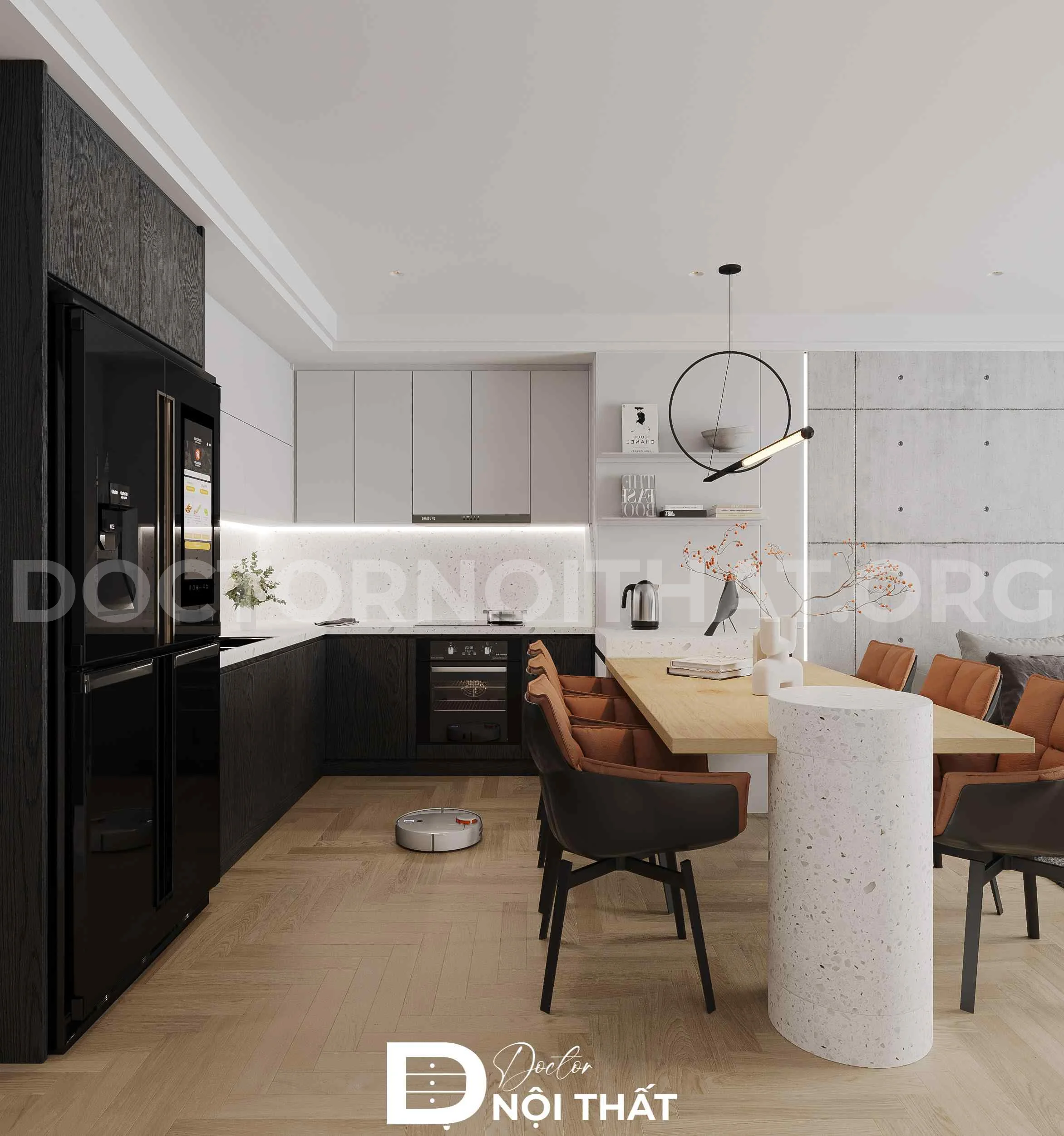 Dự án thiết kế thi công nội thất chung cư Hei Tower cho chị Hương - Ảnh 2