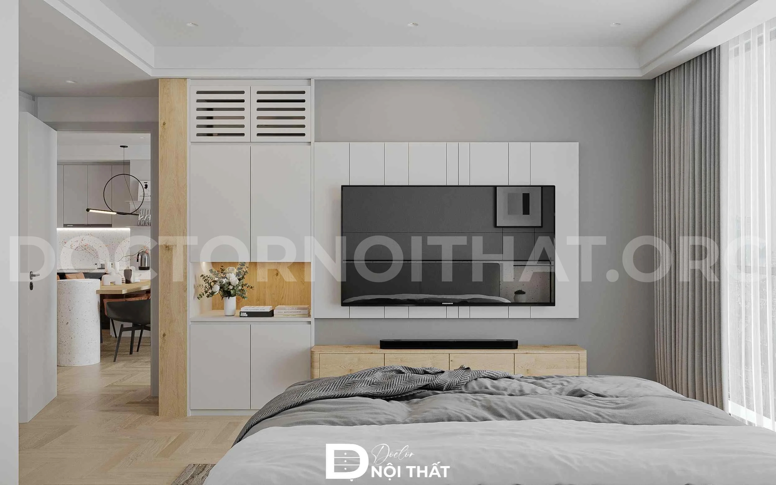 Dự án thiết kế thi công nội thất chung cư Hei Tower cho chị Hương - Ảnh 3