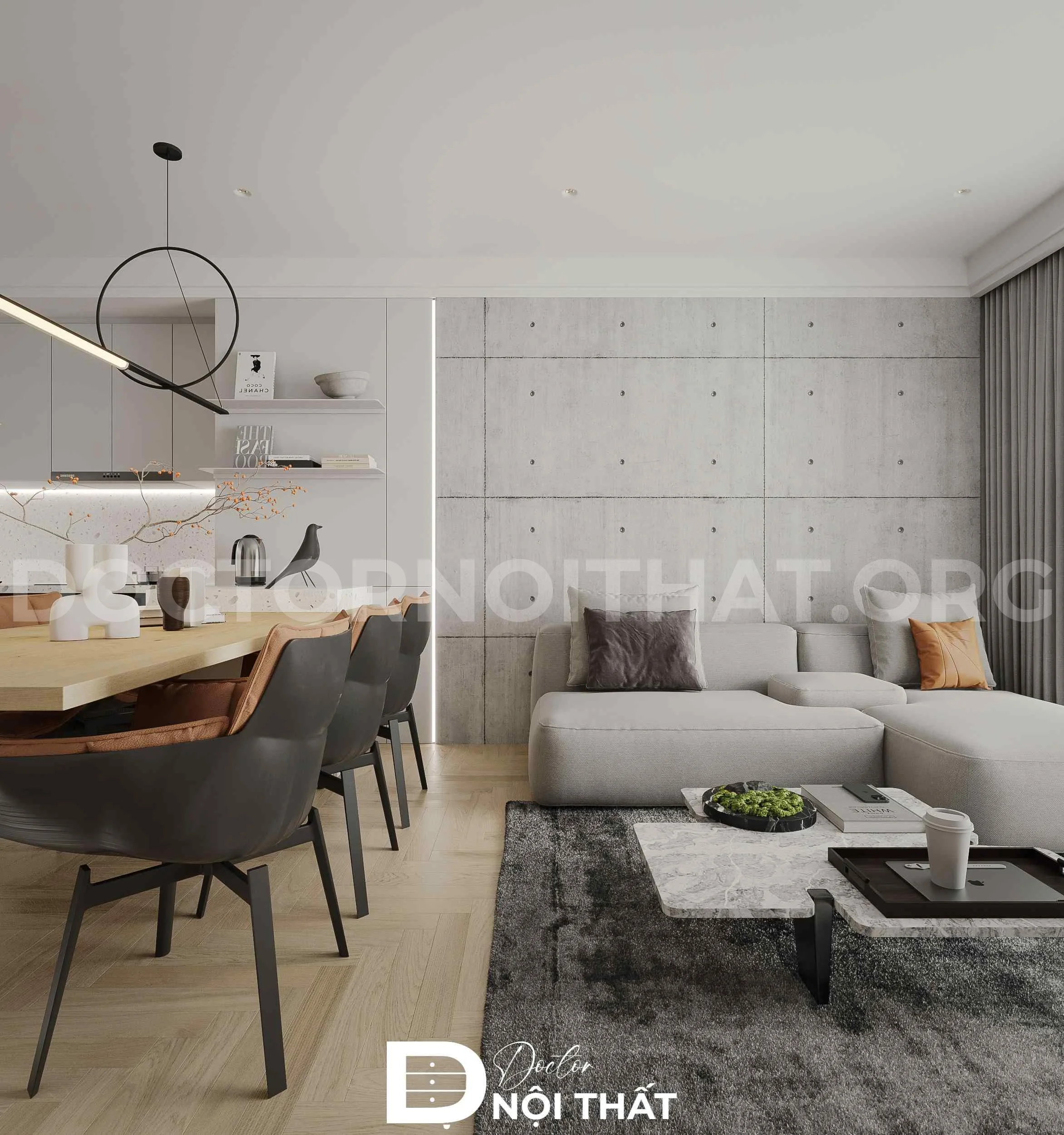 Dự án thiết kế thi công nội thất chung cư Hei Tower cho chị Hương - Ảnh 4