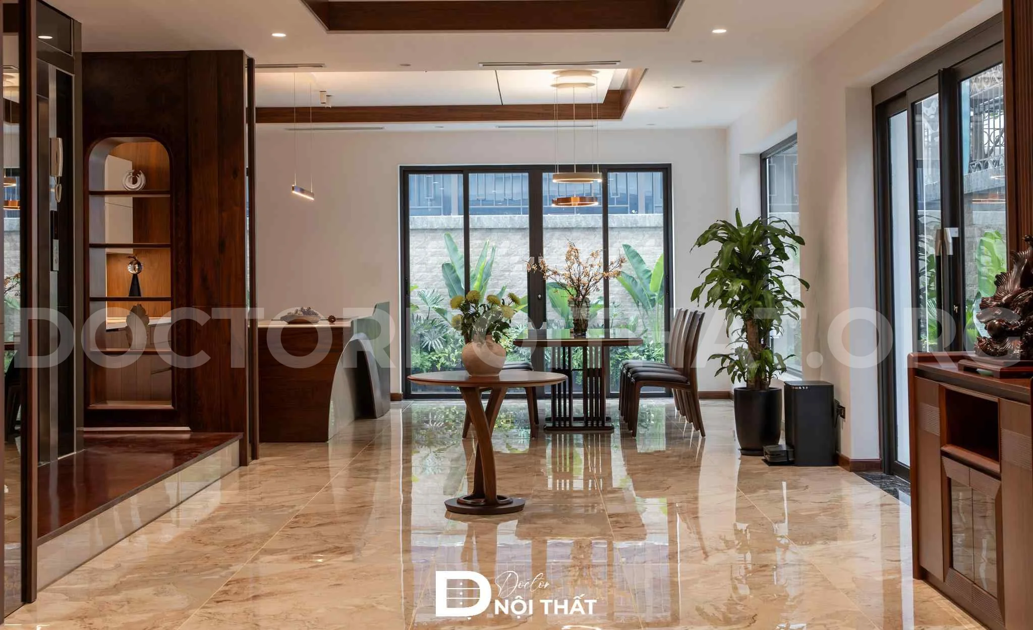 Bố trí thêm cây xanh trong không gian biệt thự