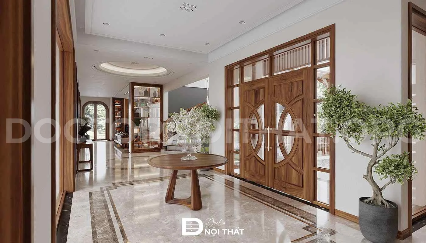 Thiết kế biệt thự gỗ óc chó không gian mở tại Bắc Giang – anh Cường - Ảnh 2